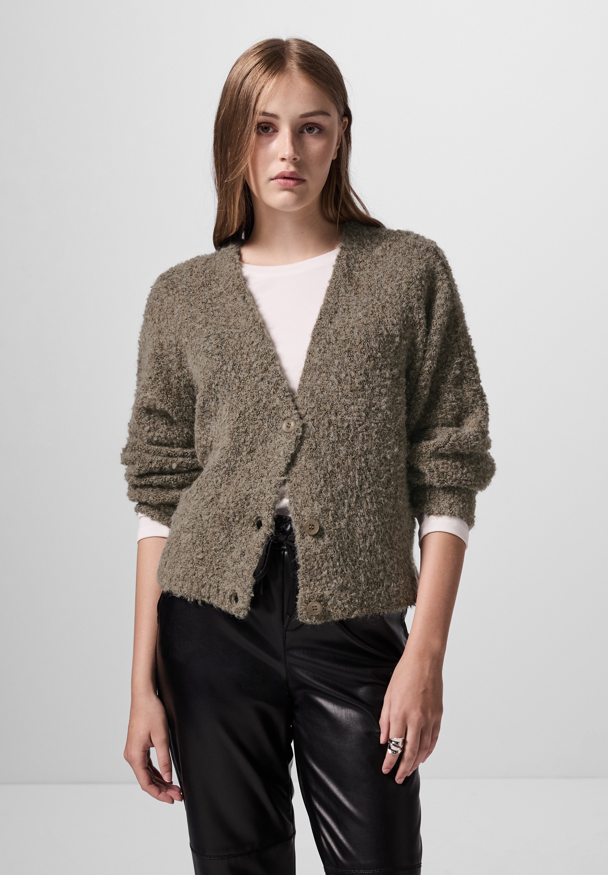 Cardigan, mit Knopfleiste