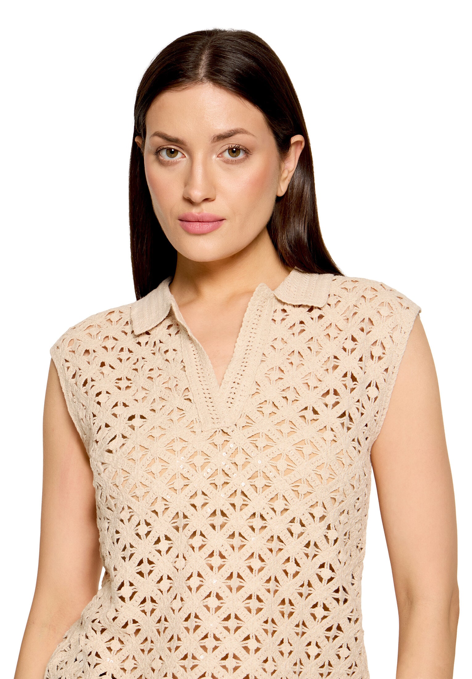Cartoon Kurzarmshirt »Damen mit V-Ausschnitt« 1