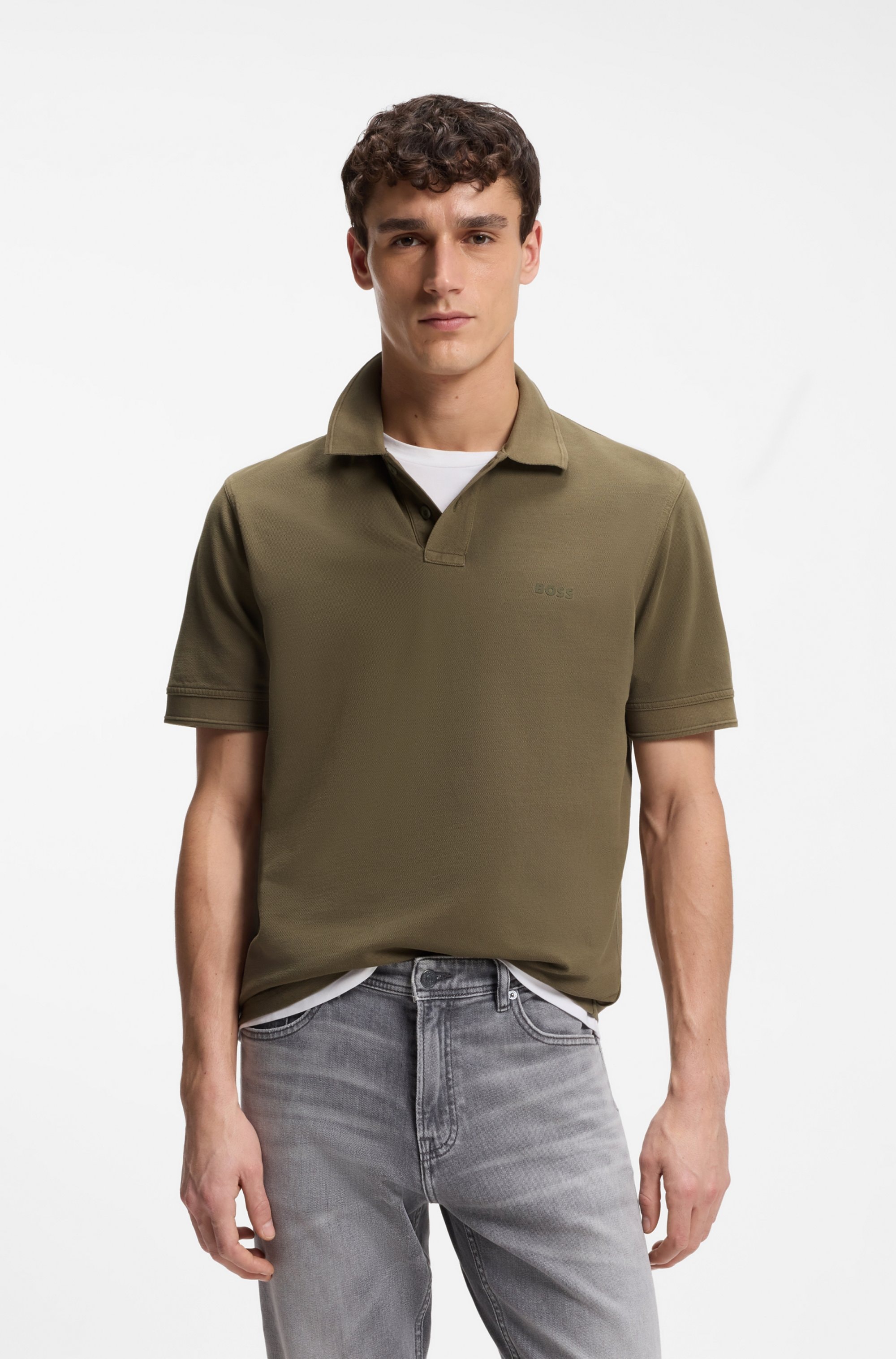 BOSS ORANGE Poloshirt »Prime Regular Fit« Cotton Pique Polo aus 100% Baumwolle