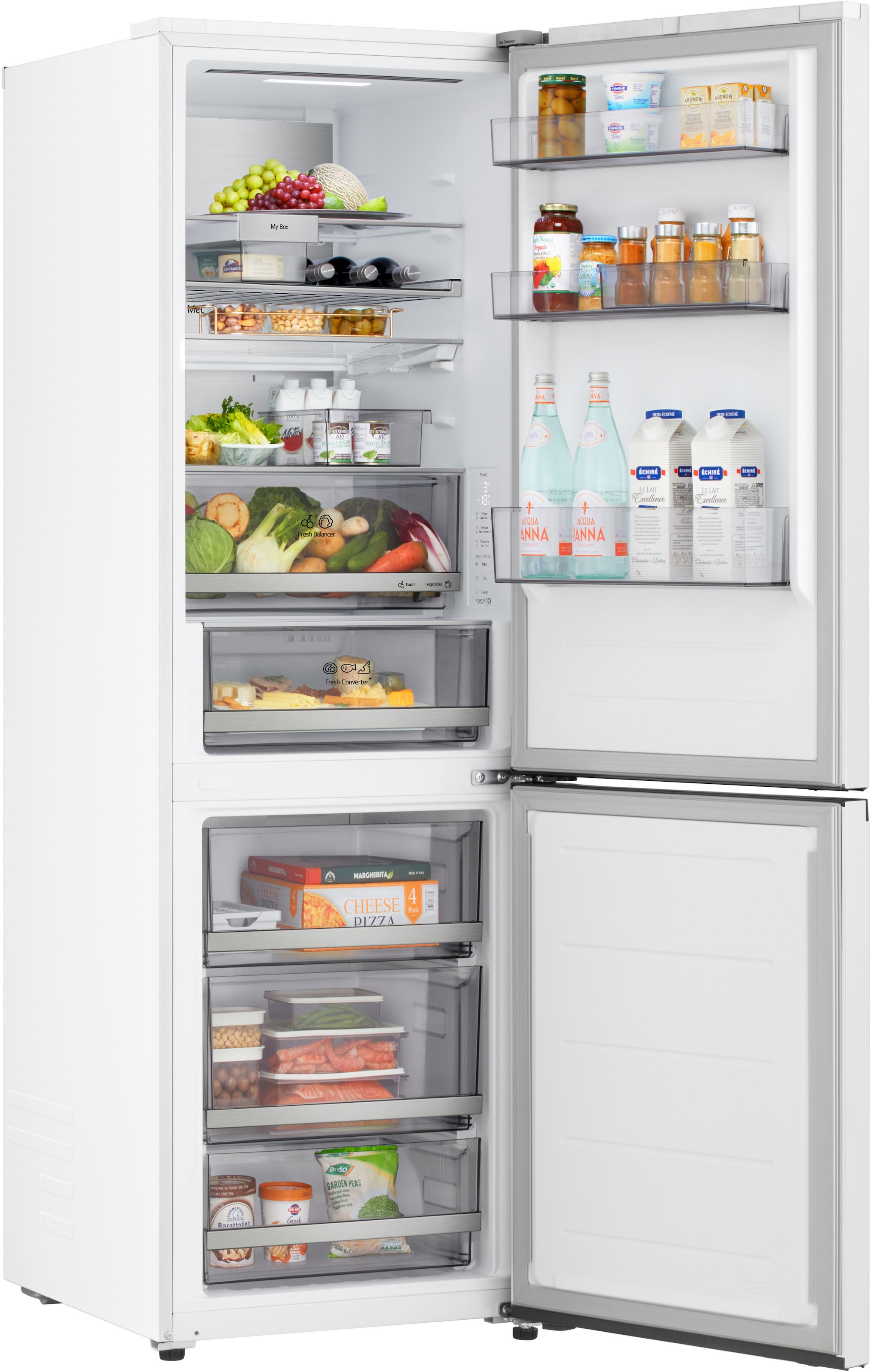 LG Kühl-/Gefrierkombination Serie 7 »GBBS716ASW« 186 cm hoch 59,7 cm breit Vollintegrierbarer Kühlschrank dank frontaler Luftzufuhr und Abluft