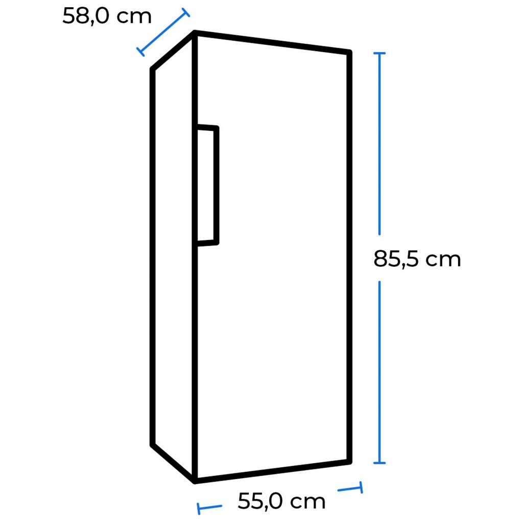 exquisit Gefrierschrank »GS12-040E«, 85,5 cm hoch, 55,0 cm breit