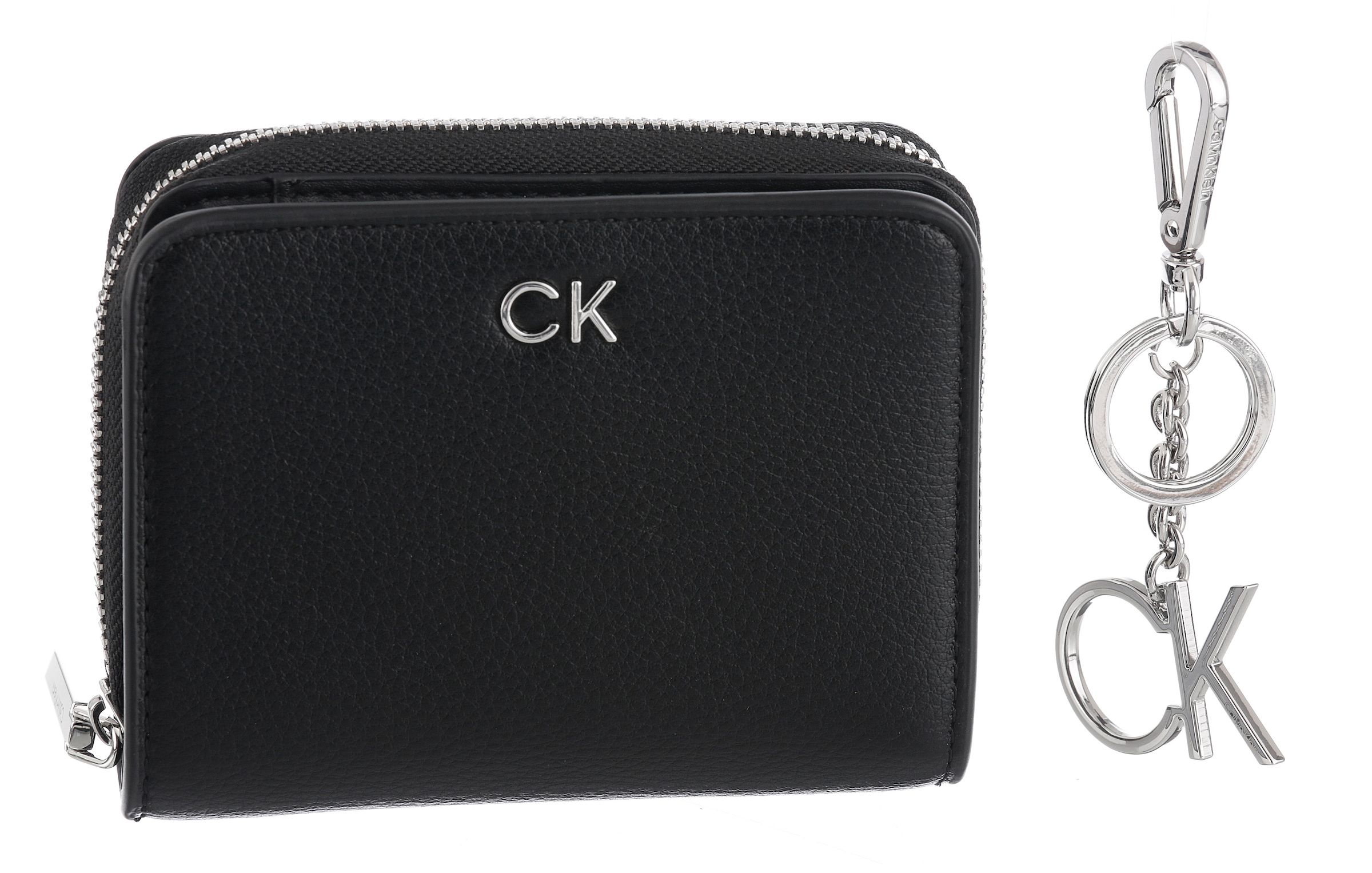 Geldbörse »CK DAILY MD Z/A PBL & KEYCHAIN«, (Set, mit zusätzlichem Schlüsselanhänger),...