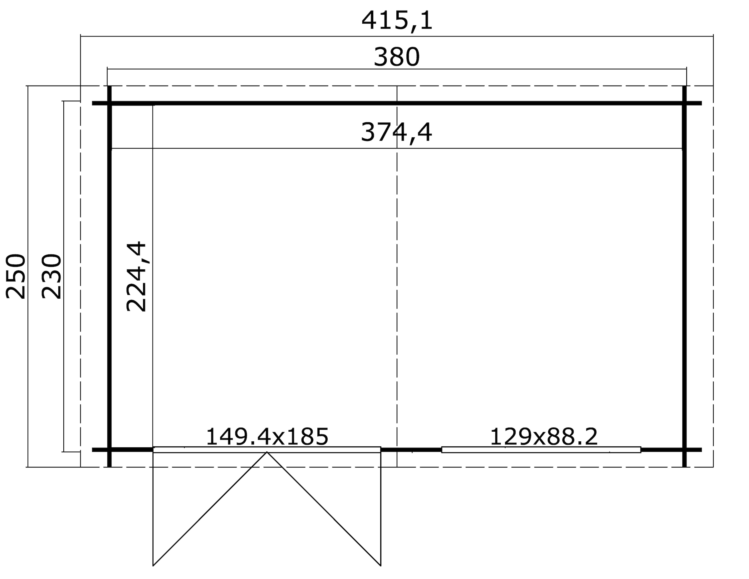 LASITA MAJA Gartenhaus »Axel 230«