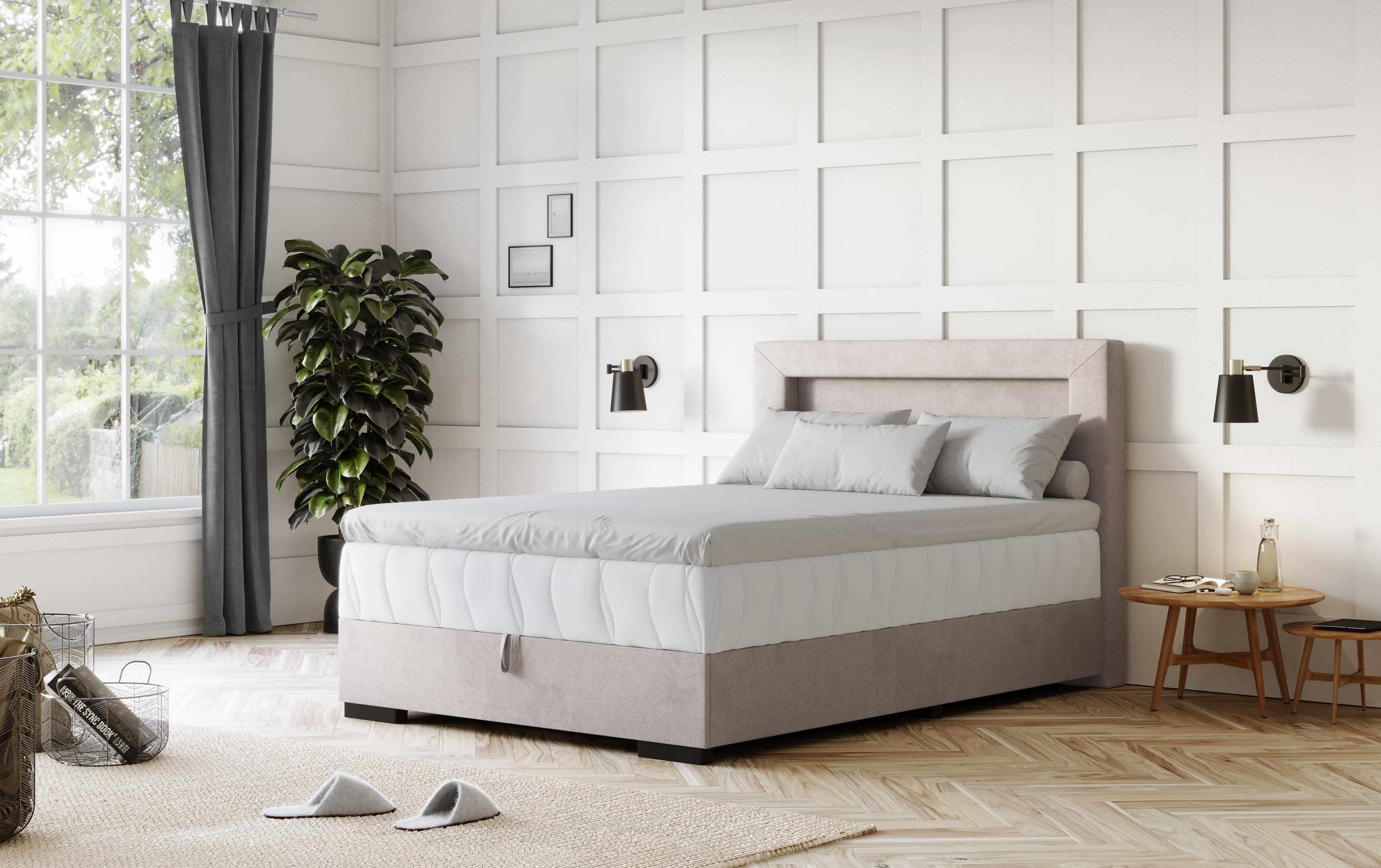 COTTA Boxbett "Kelly" ausgestattet mit LED-Licht, inkl. Bettkasten