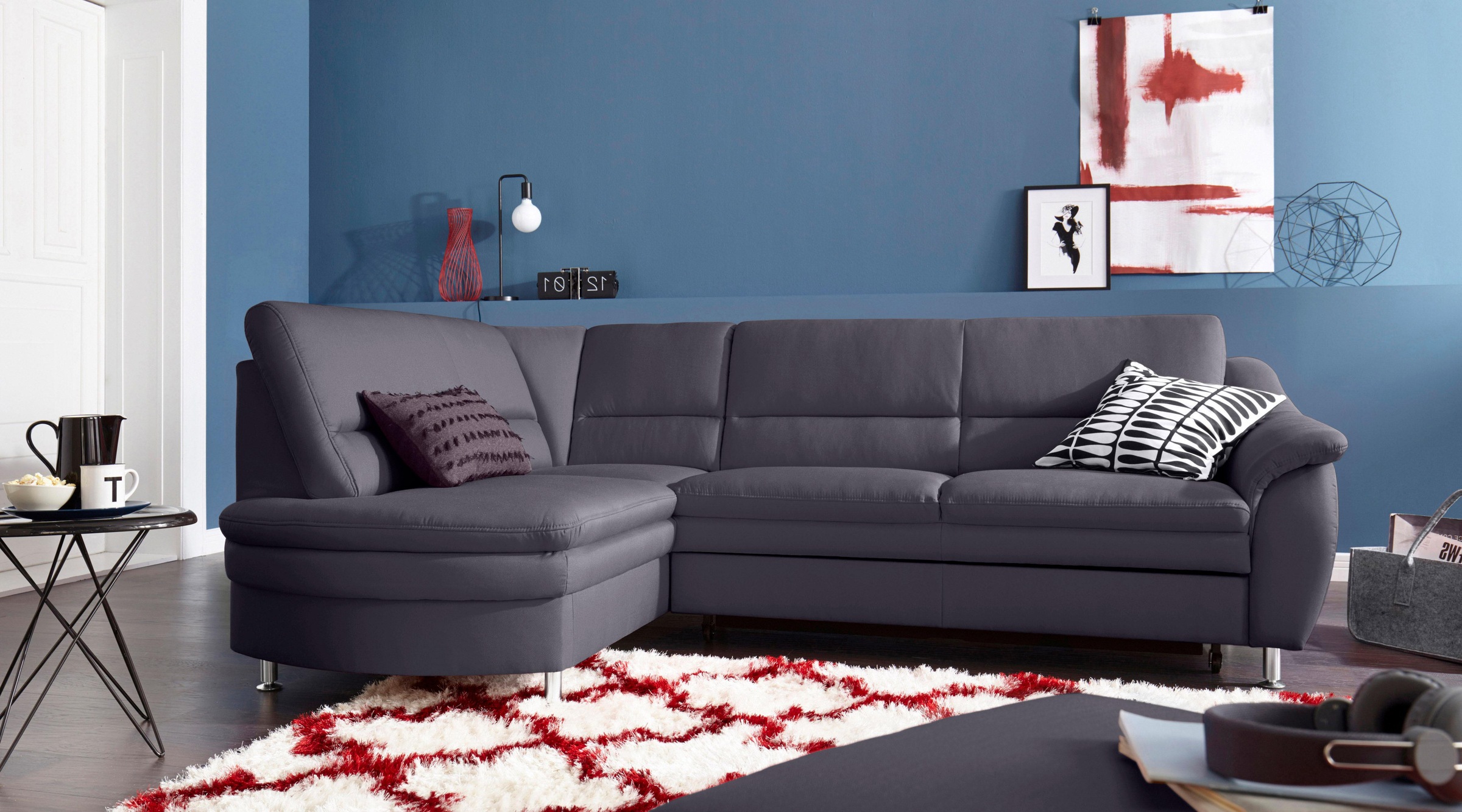 sit&more Ecksofa "Cardoso L-Form", mit Federkern, wahlweise mit Bettfunktio günstig online kaufen