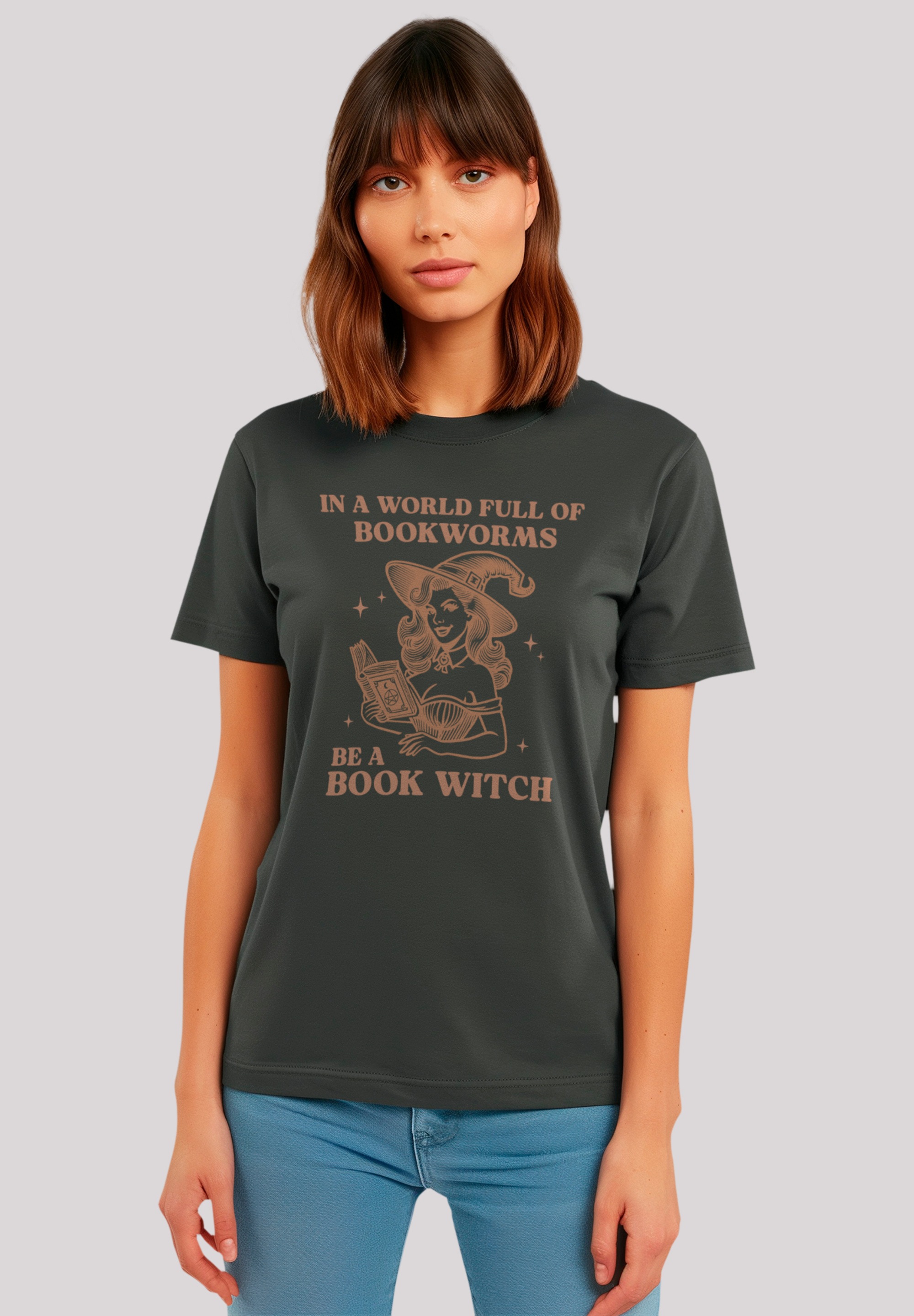 F4NT4STIC T-Shirt "Halloween Witch be a book witch", Premium Qualität, Hall günstig online kaufen