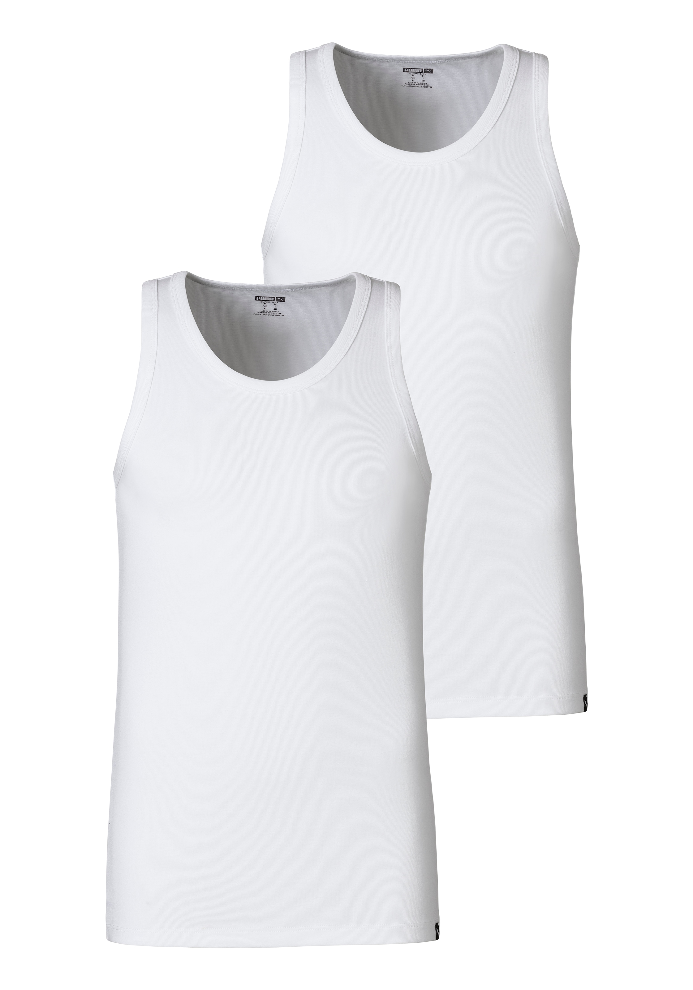 PUMA Tanktop "PUMA BASIC 2P TANK TOP", (Packung, 2er Pack), mit Rundhalsaus günstig online kaufen