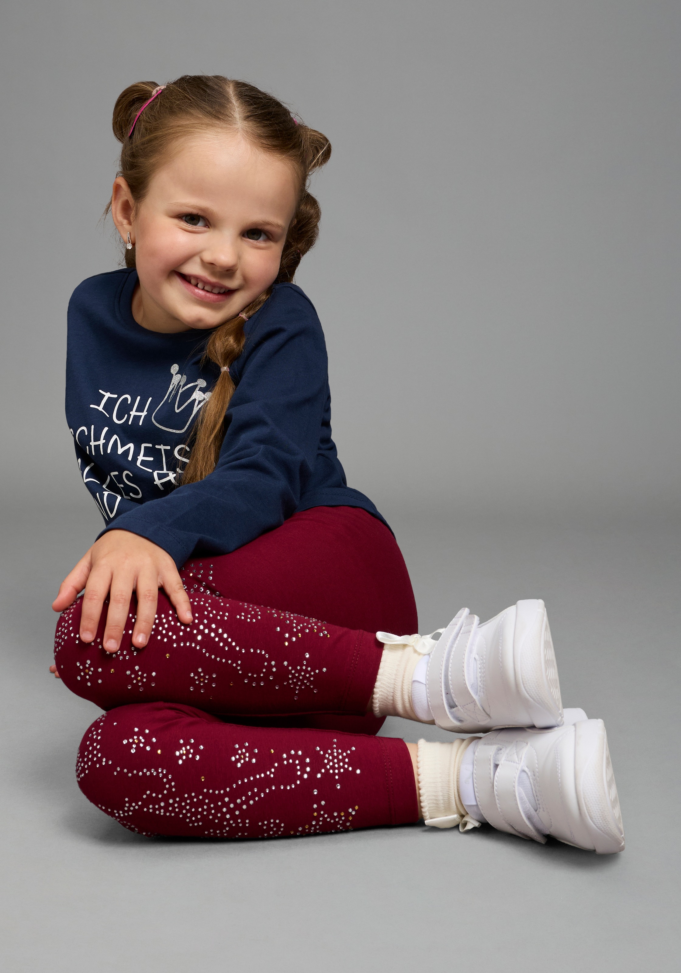 KIDSWORLD Leggings », Strass besezGLITZER PFERD«  Mit Glitzer Pferd verziehrt