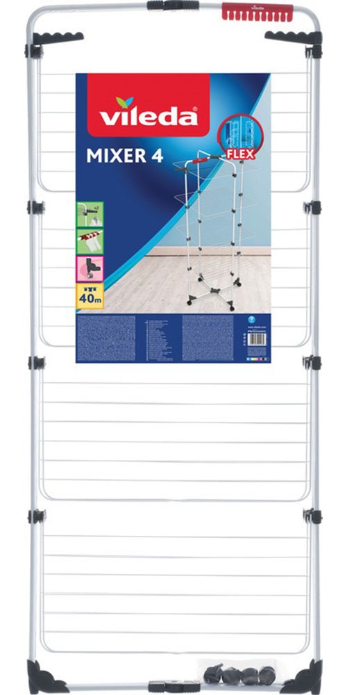 Thumbnail - Vileda Wäscheständer "Vileda MIXER 4 Turmwäscheständer" 8 flexibel einklappbare Trockenebenen