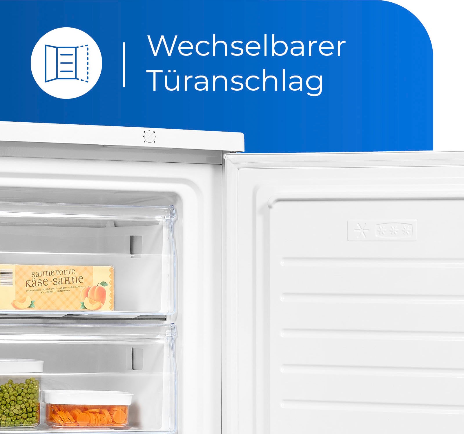 exquisit Gefrierschrank »GS18-H-170E weiss«, 85,0 cm hoch, 60,0 cm breit, 98 L Volumen, 4 Sterne Gefrieren
