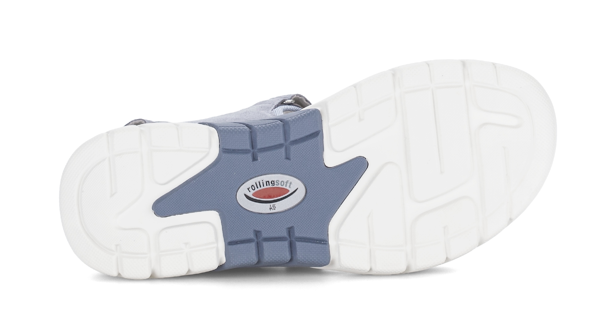 rollingsoft Sandalette  Keilabsatz, Riemchensandale mit Lochmuster und Ziernähten, G-Weite