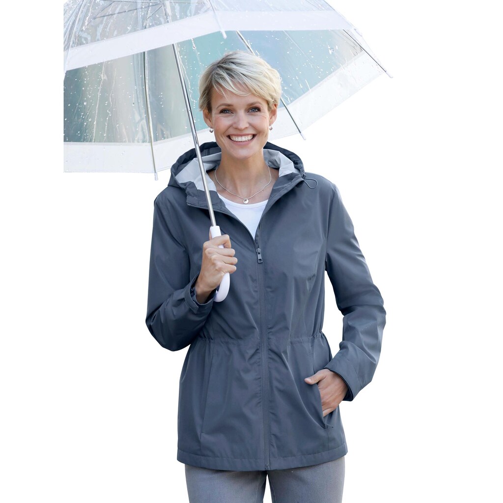 Classic Basics Regenjacke, mit Kapuze