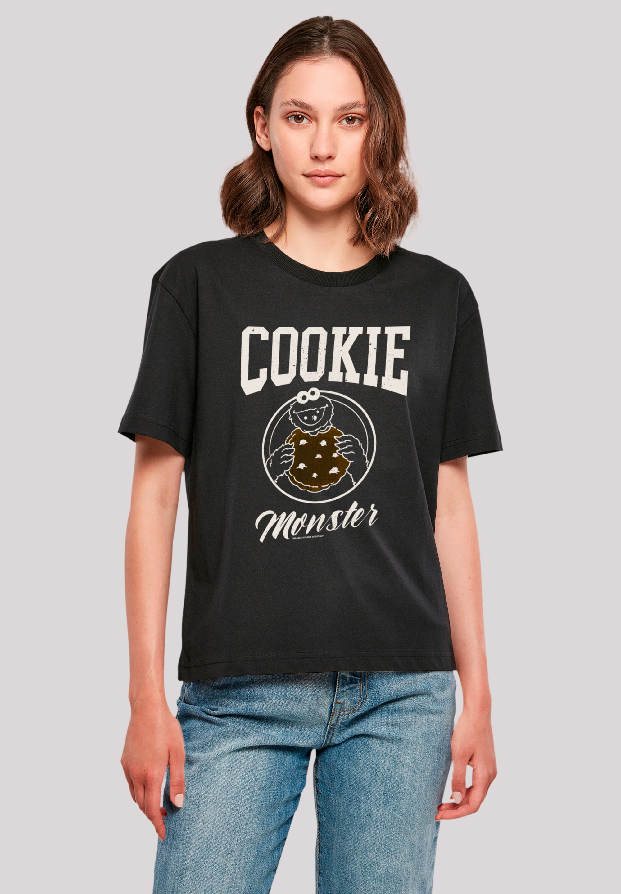 F4NT4STIC T-Shirt "Sesamstraße Cookie College", Premium Qualität günstig online kaufen