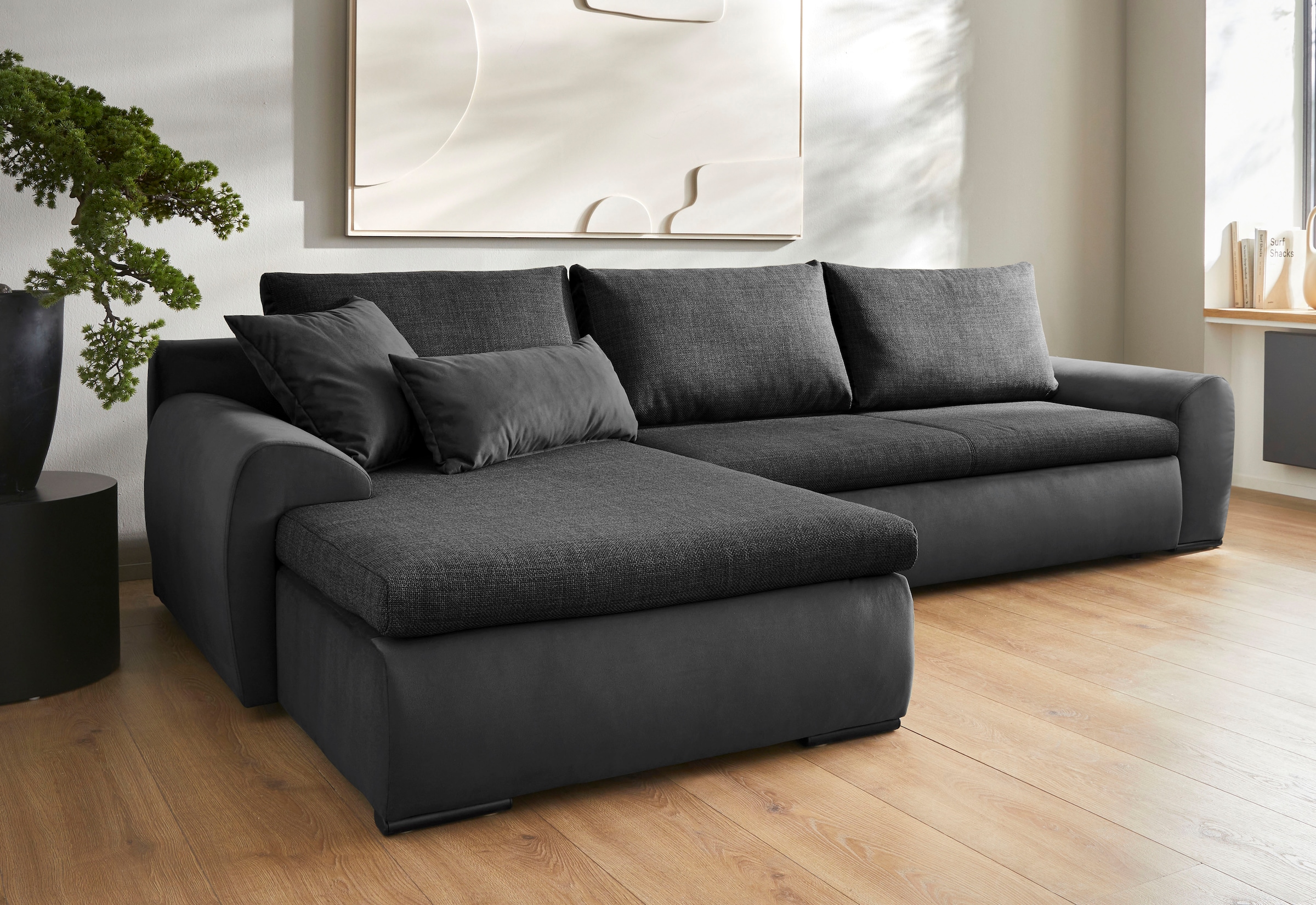Home affaire Ecksofa "Win L-Form, B: 285 cm - OTTO. Verlässliche Qualität." günstig online kaufen
