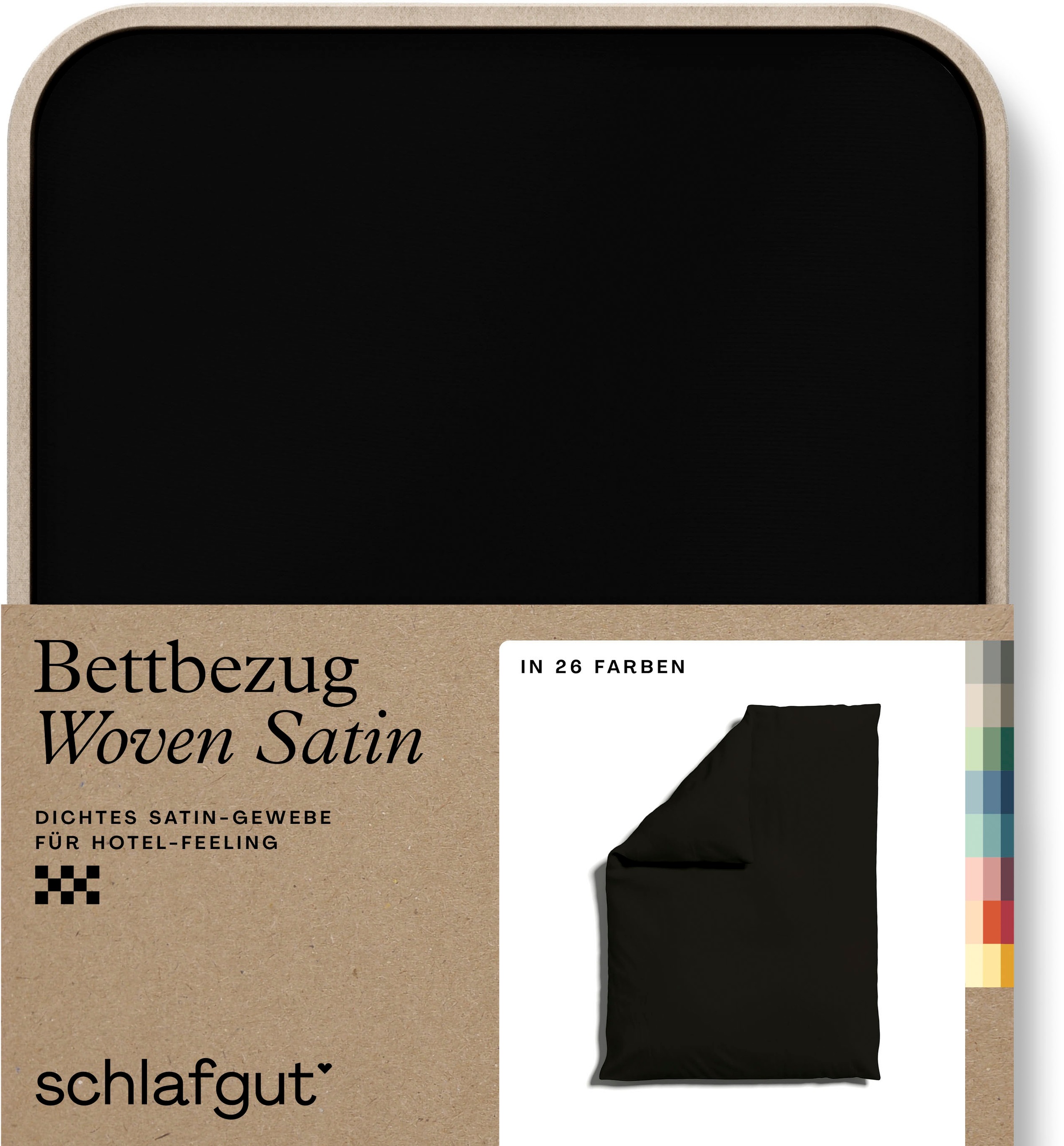 Schlafgut Bettbezug "Woven Satin", (1 St.), besonders dicht gewebt, Mix & Match: passender Kissenbezug erhältlich