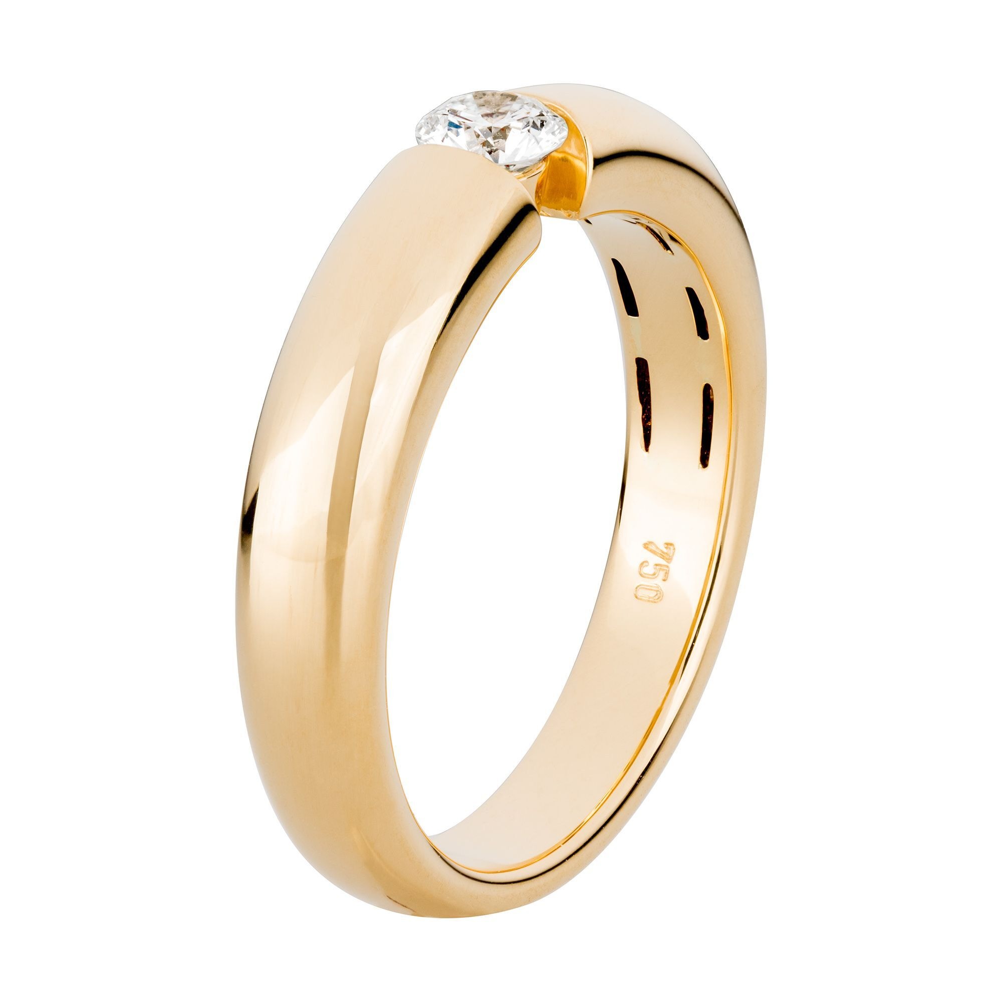 Orolino Fingerring »Gold 750 mit natürlichem Brillant 0,25ct.«
