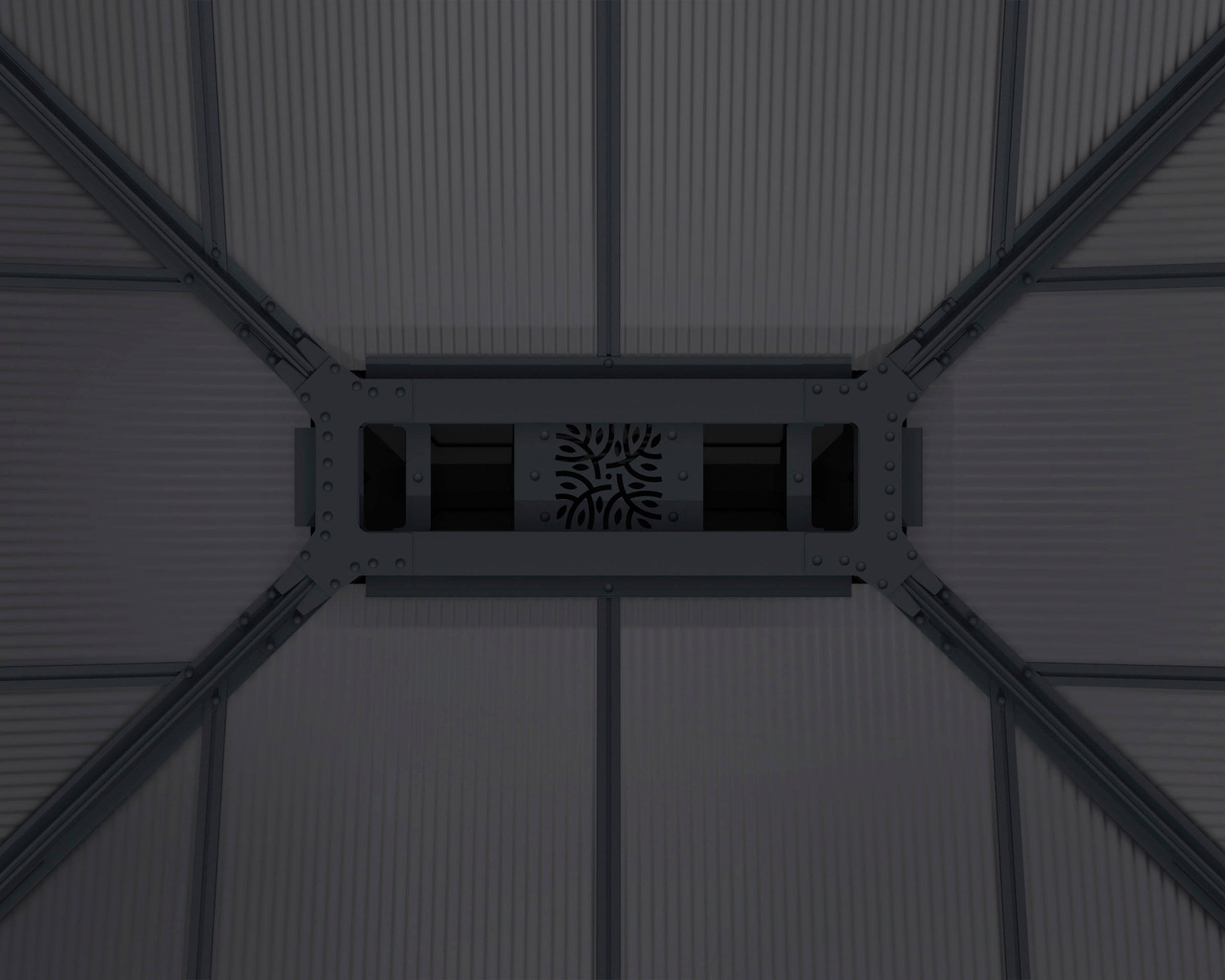 Palram - Canopia Pavillon »Dallas«, 487 x 425,5cm, Anthrazit