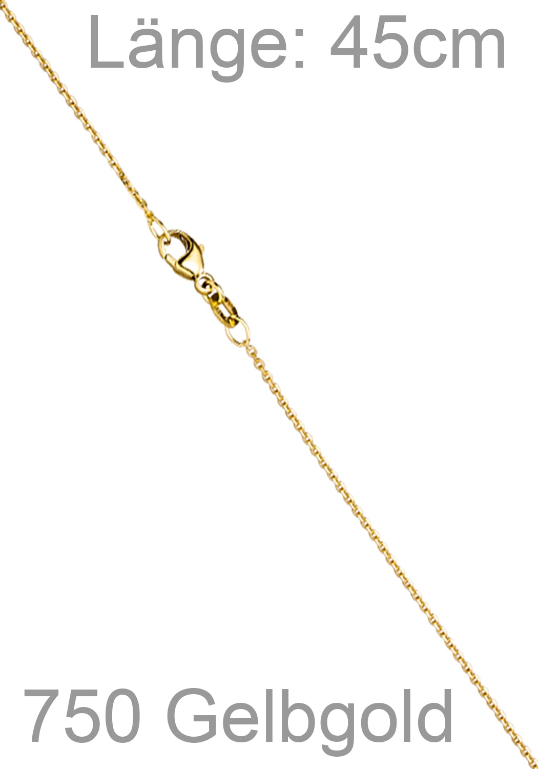 JOBO Kette ohne Anhänger »Venezianerkette« 750 Gold 1,2 mm 45 cm