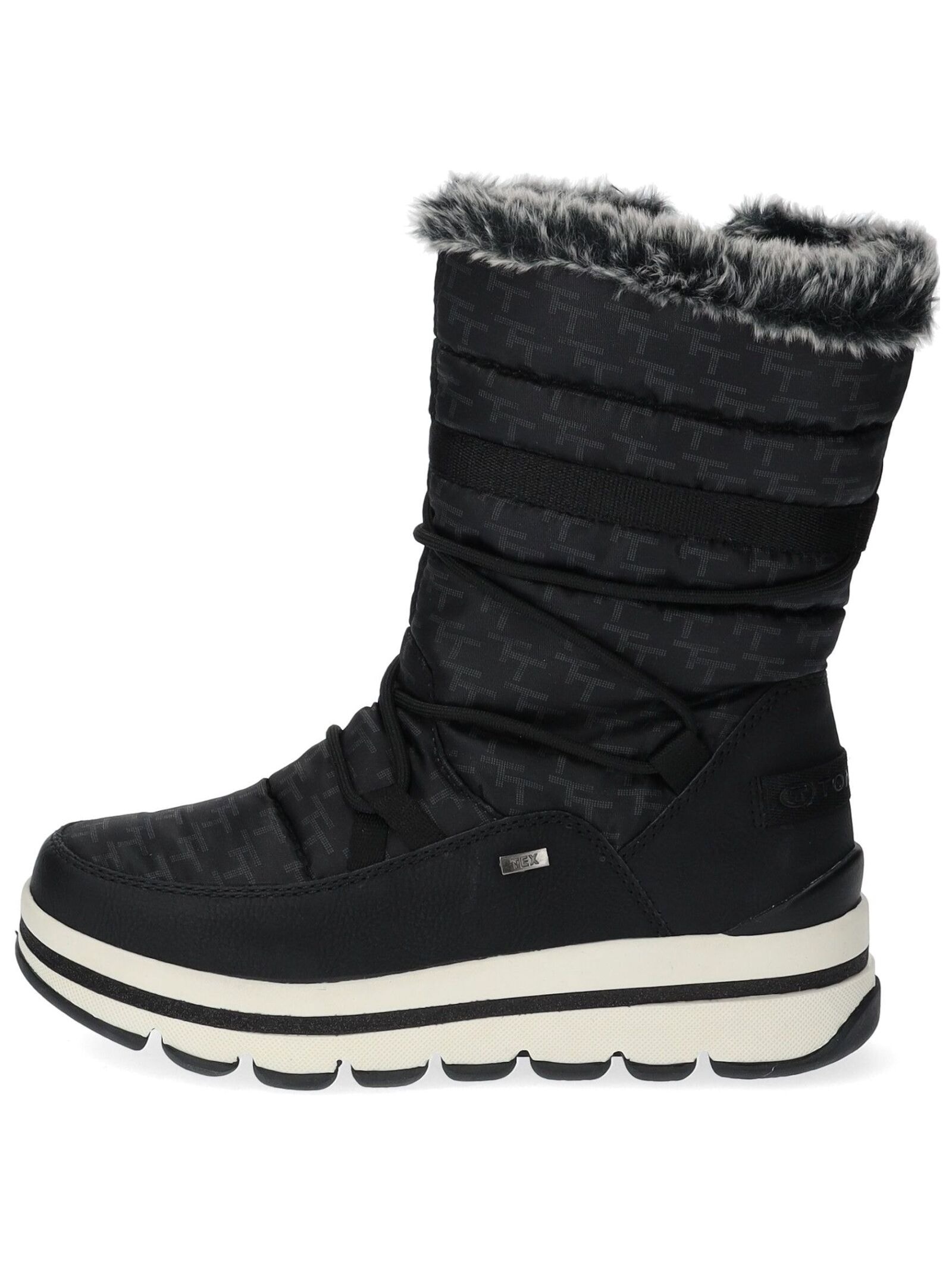 TOM TAILOR Schnürstiefelette »Tom Tailor Stiefelette Lederimitat/Textil«