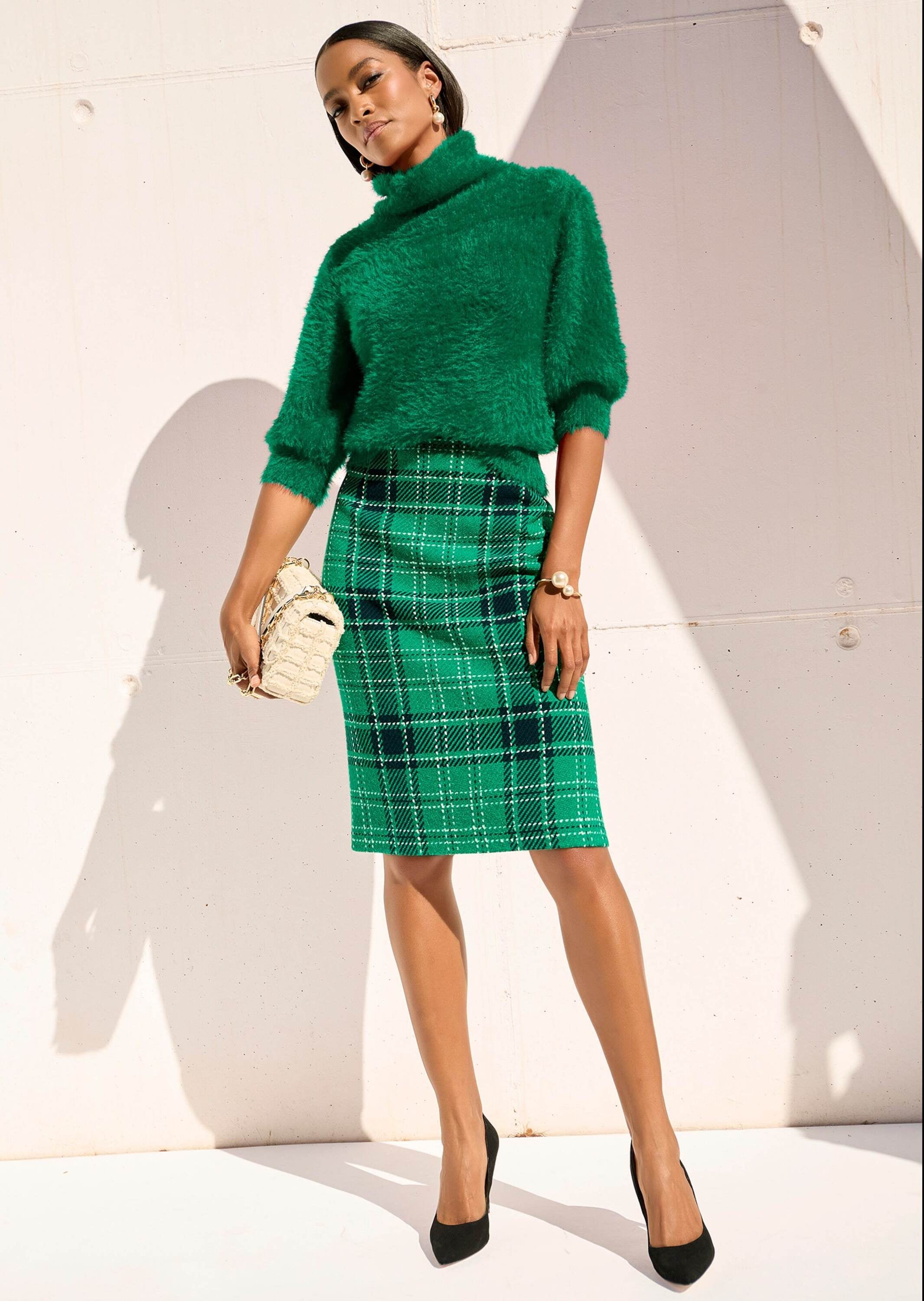 MADELEINE Sommerrock »Rock Karo-Rock in Bleistiftform«