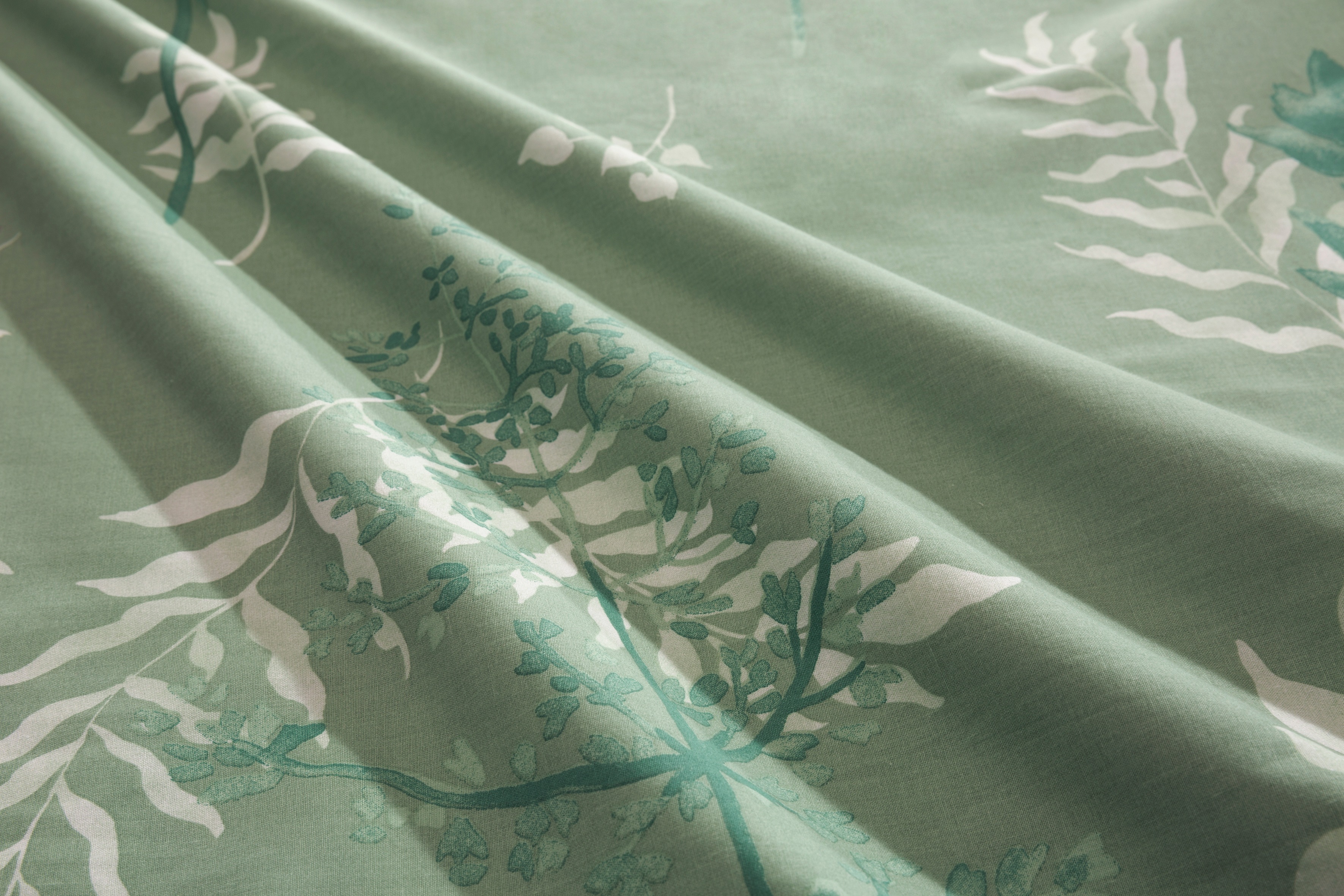 Thumbnail - BIERBAUM Bettwäsche "Hellena" 2 Stk. tlg. in Gr. 135x200 oder 155x220 cm, 100% Baumwolle, Gräser