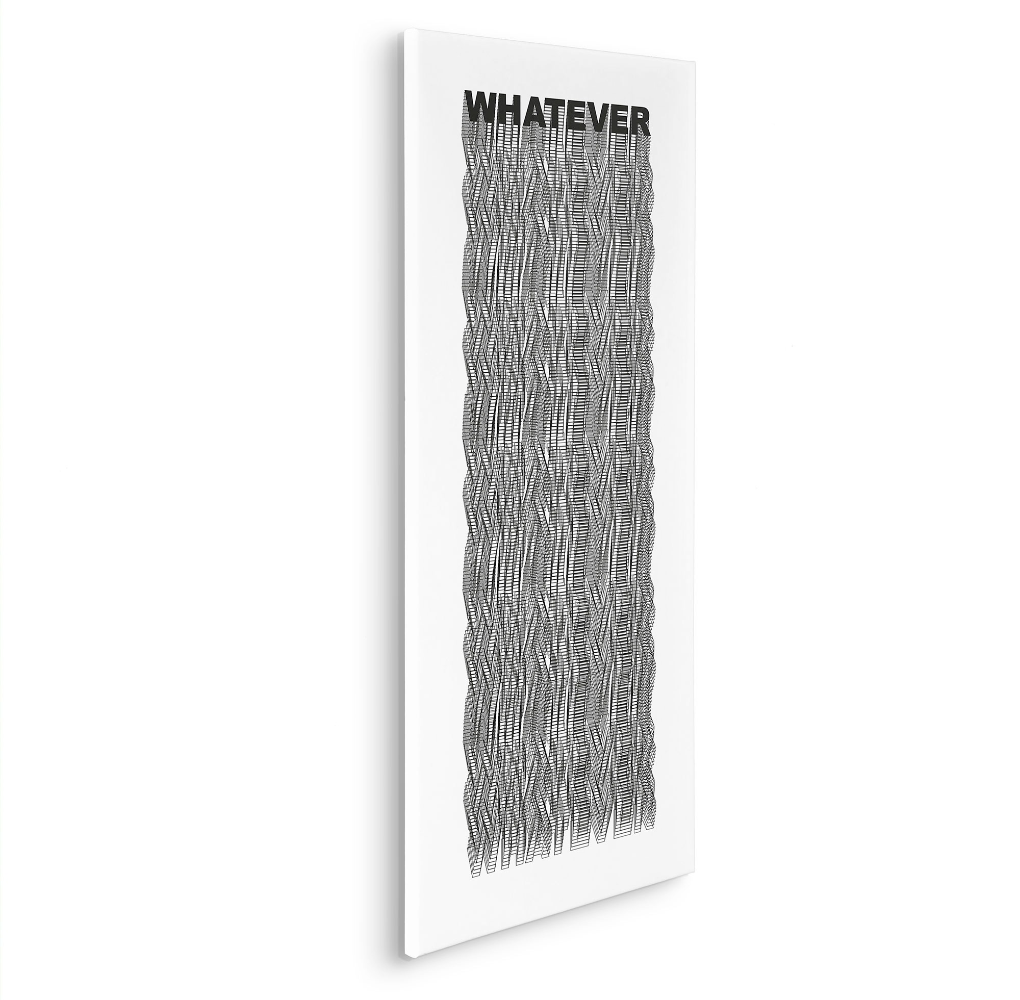 Komar Leinwandbild "Typo Whatever - Größe 40 x 90 cm", Natur, (1 St.), Keil günstig online kaufen