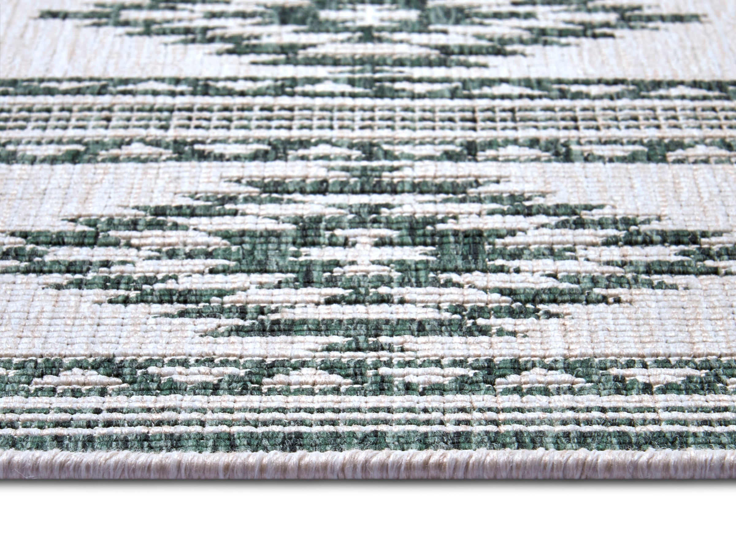 freundin Home Collection Teppich »Maple«, rechteckig, 5 mm Höhe, Flachgewebe Wendbar, Rauten Design, Pflegeleicht