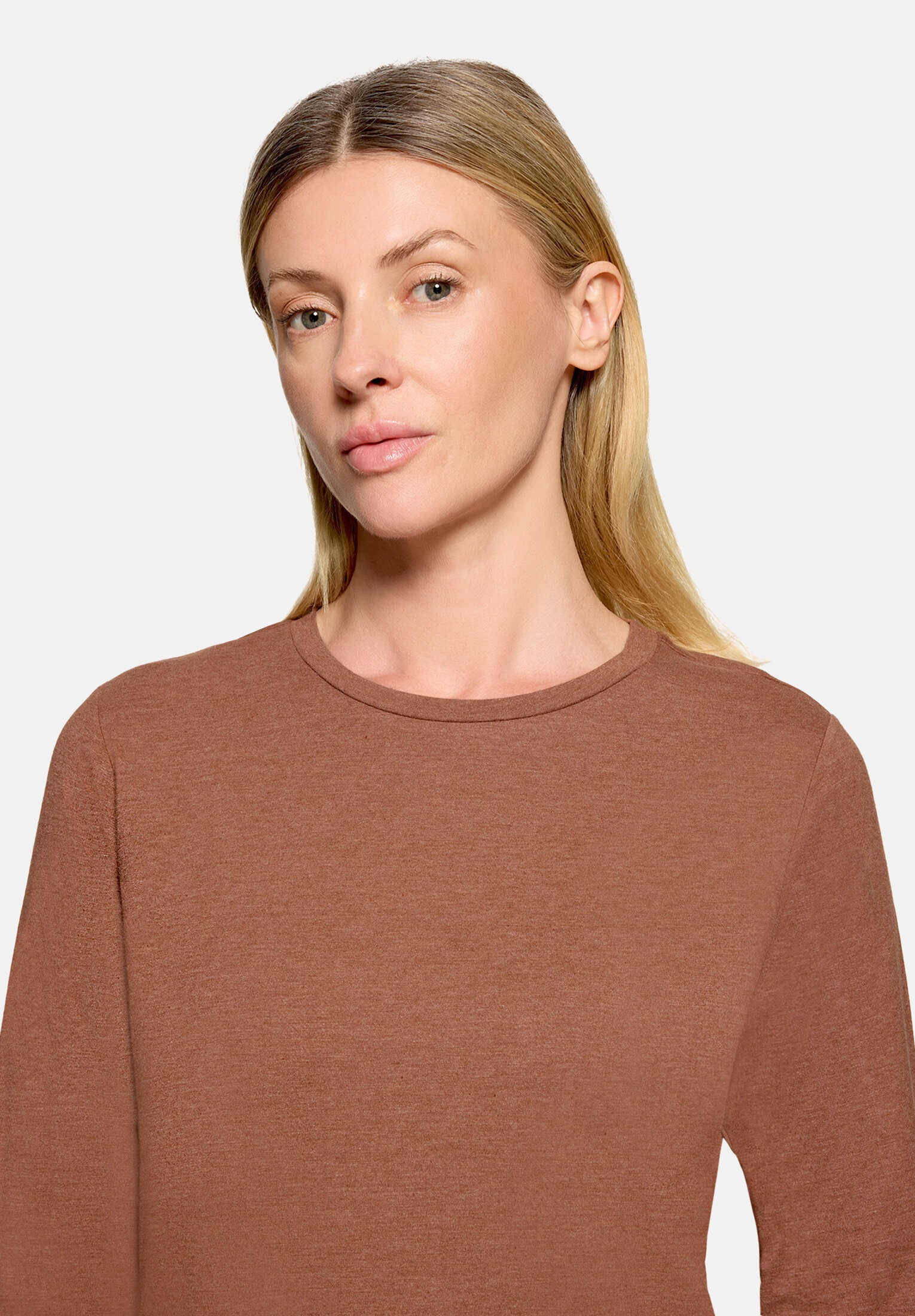 Betty&Co Kurzarmshirt »Damen mit Rundhalsausschnitt« 1