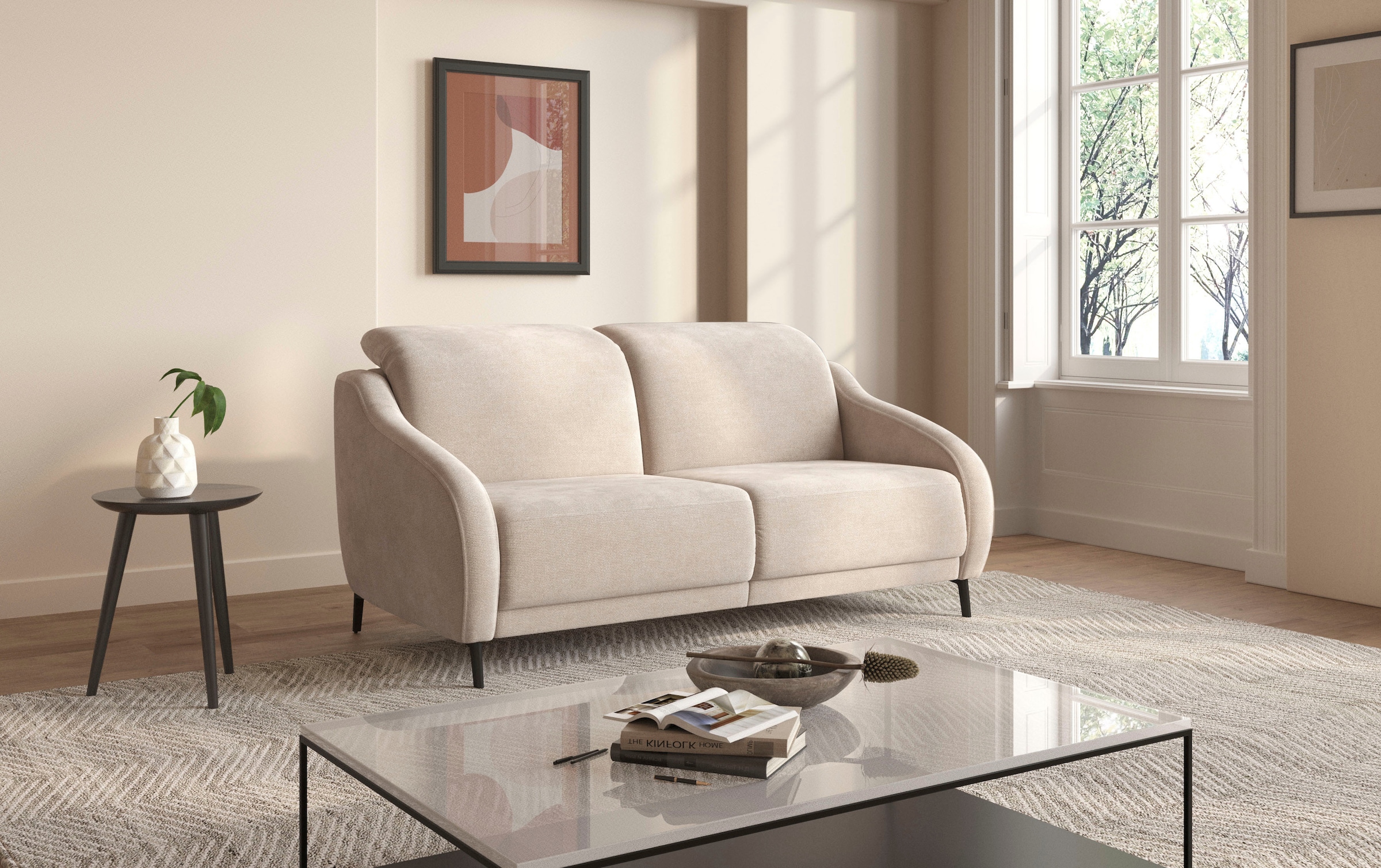 sit&more 3-Sitzer "Blues", wahlweise mit Klapptisch und USB günstig online kaufen