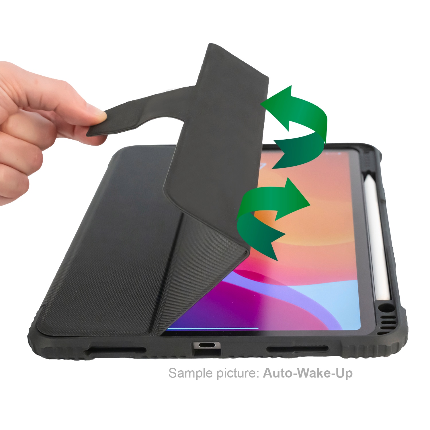 4smarts Tablet-Hülle »Folio Case Endurance für Apple iPad 10.2" (2019/20/21)«, iPad 10.2 (2019/ 20/ 21), Backcover, Schutzhülle, Tabletschutzhülle, Case, Schutzcase, stoßfest