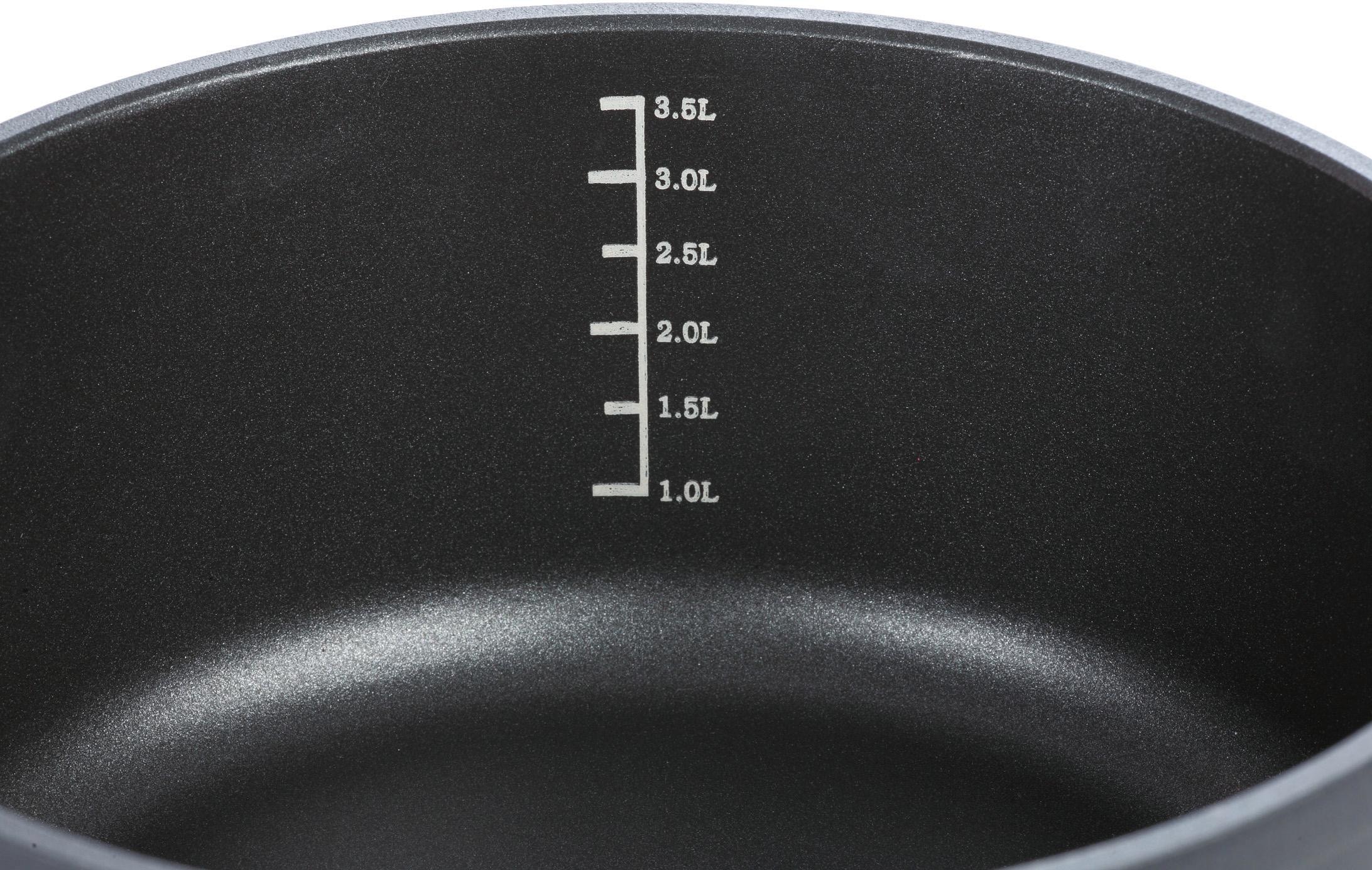 GSW Bräter »SilcoGuss noir«, Aluminiumguss, (1 tlg.), Induktion, incl. Literskala