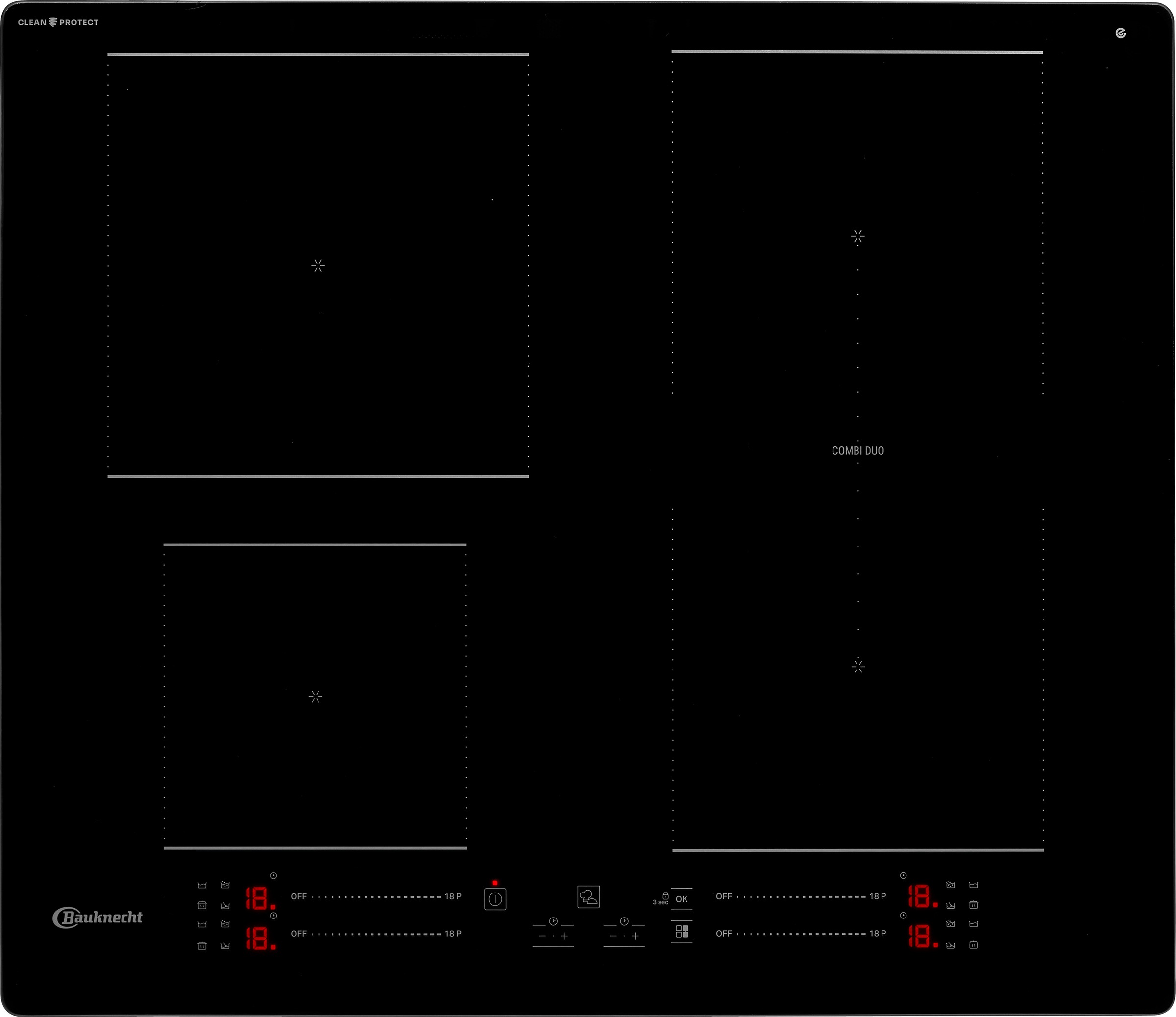 BAUKNECHT Induktions-Kochfeld "BS 3560B CPNE" CleanProtect - mühelose Reini günstig online kaufen