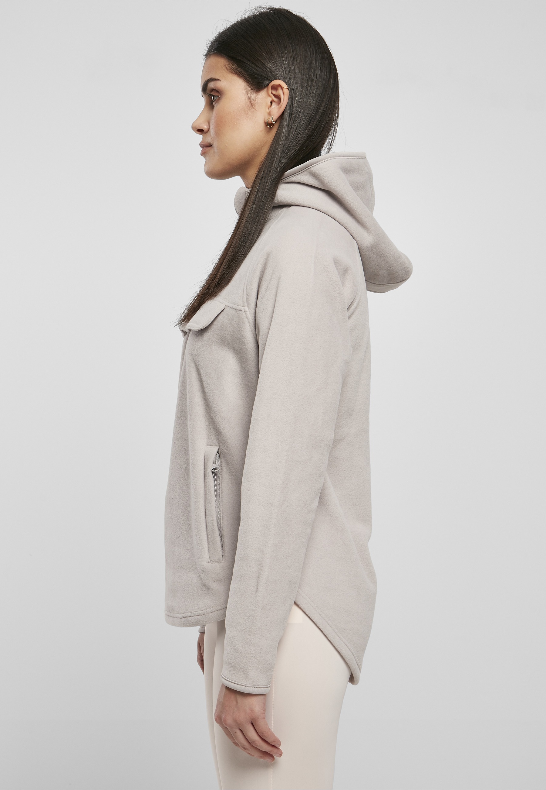 URBAN CLASSICS Kapuzensweatshirt »Urban Classics Damen Ladies Polar Fleece Pull Over Hoody«, 1 Stk.
