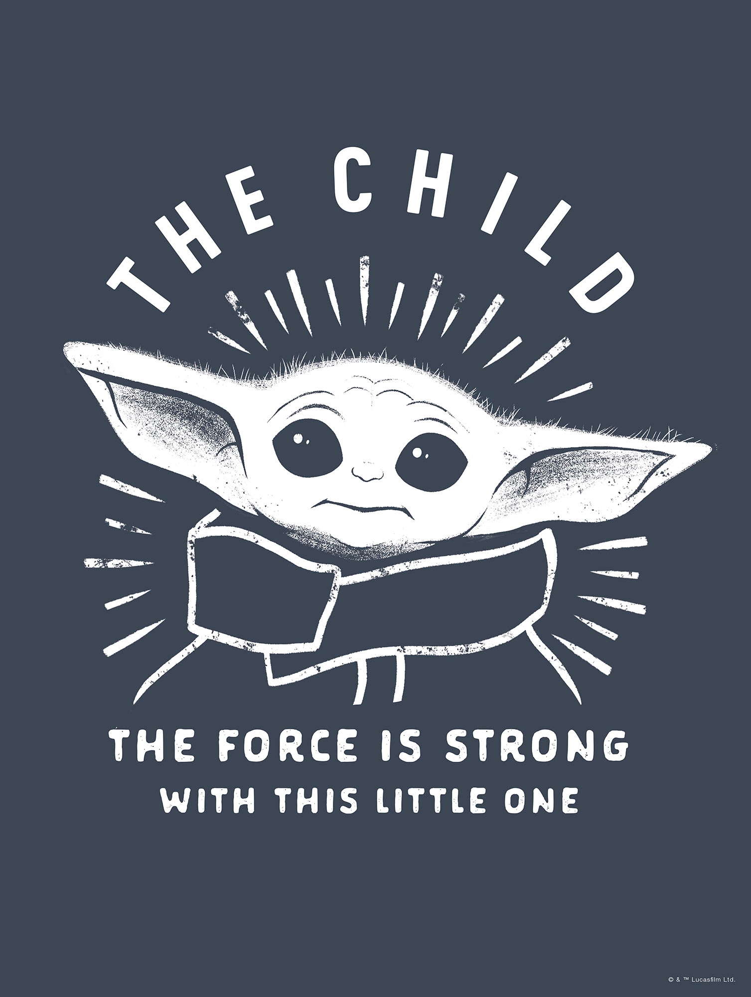 Komar Bild "Mandalorian The Child Iconic" Disney Star Wars 1 Stk. tlg. Wandbild zur Dekoration im Kinderzimmer - ohne Rahmen