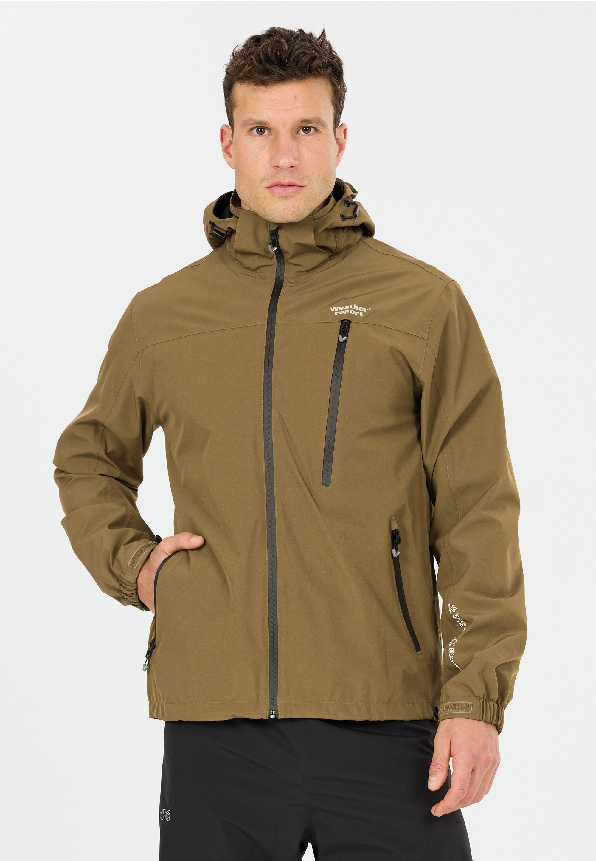 WEATHER REPORT Outdoorjacke "DELTON W-PRO15000" ist atmungsaktiv, wasser- und winddicht
