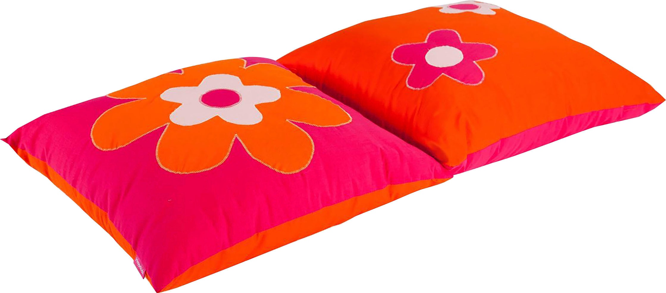 Hoppekids Dekokissen »«Flower Power»«, (2 St.), Zierkissen 50x50 Blume Kinderbett 2 St. kaufen