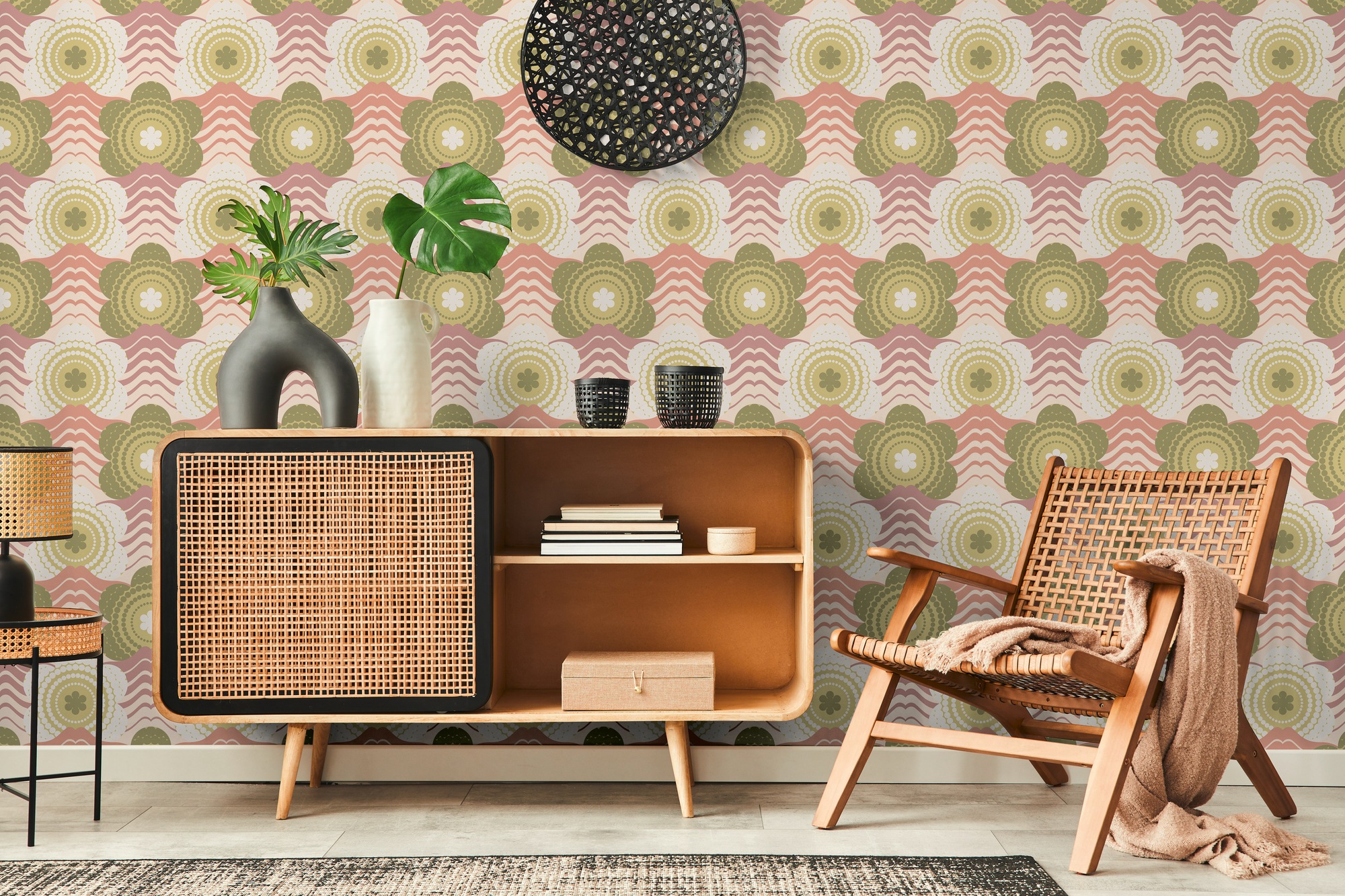 A.S. Création Vliestapete »Retro Chic florale Tapete Mustertapete Retro Blumen«, matt, Vintage Vliestapete für Schlafzimmer Küche Wohnzimmer Floral Design