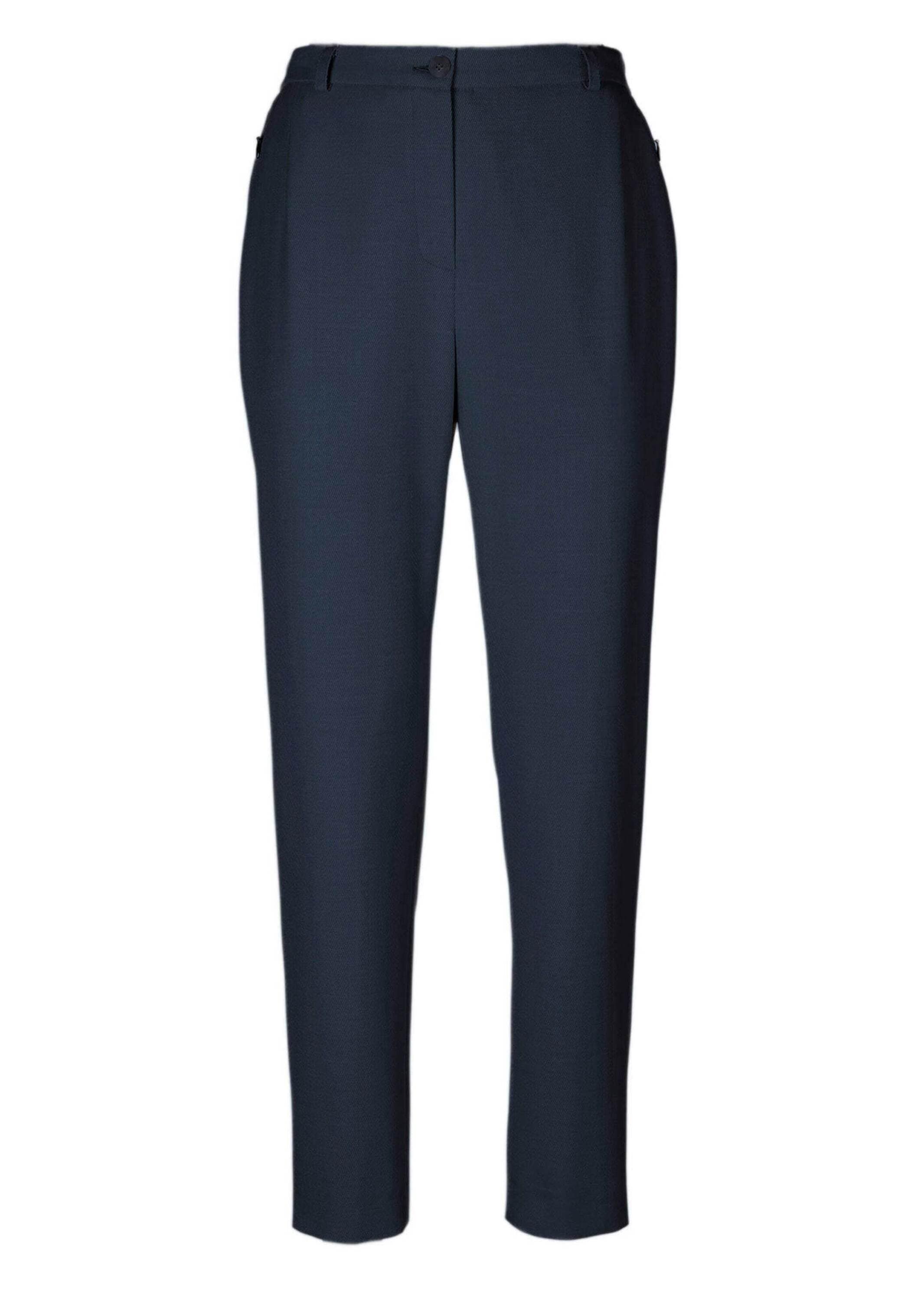GOLDNER Stoffhose "Hose Anna mit Rippenstruktur" Ohne