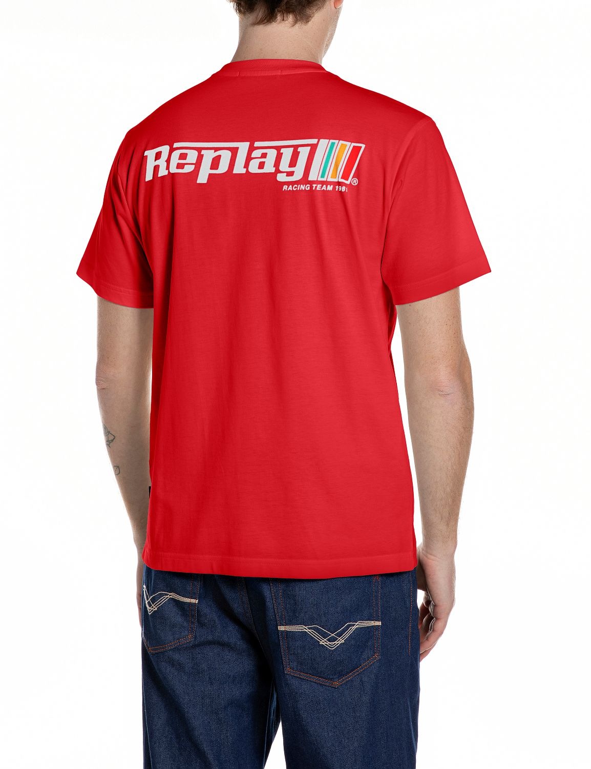 Replay T-Shirt mit Racing-Print günstig online kaufen