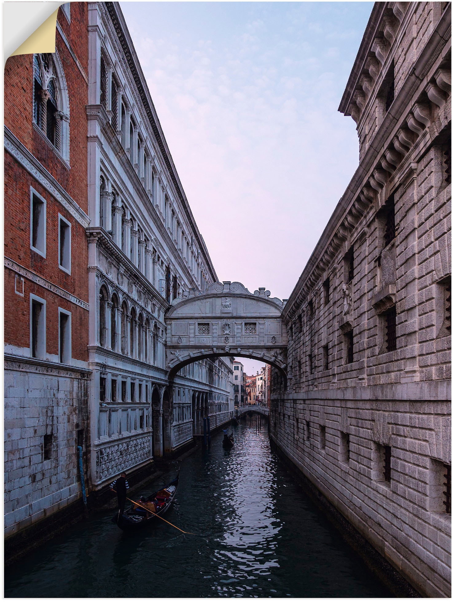 Größen Wandaufkleber »Blick oder Seufzerbrücke St.), Brücken, als (1 bestellen Alubild, Artland die Leinwandbild, in Poster in Wandbild BAUR auf | Venedig«, versch.