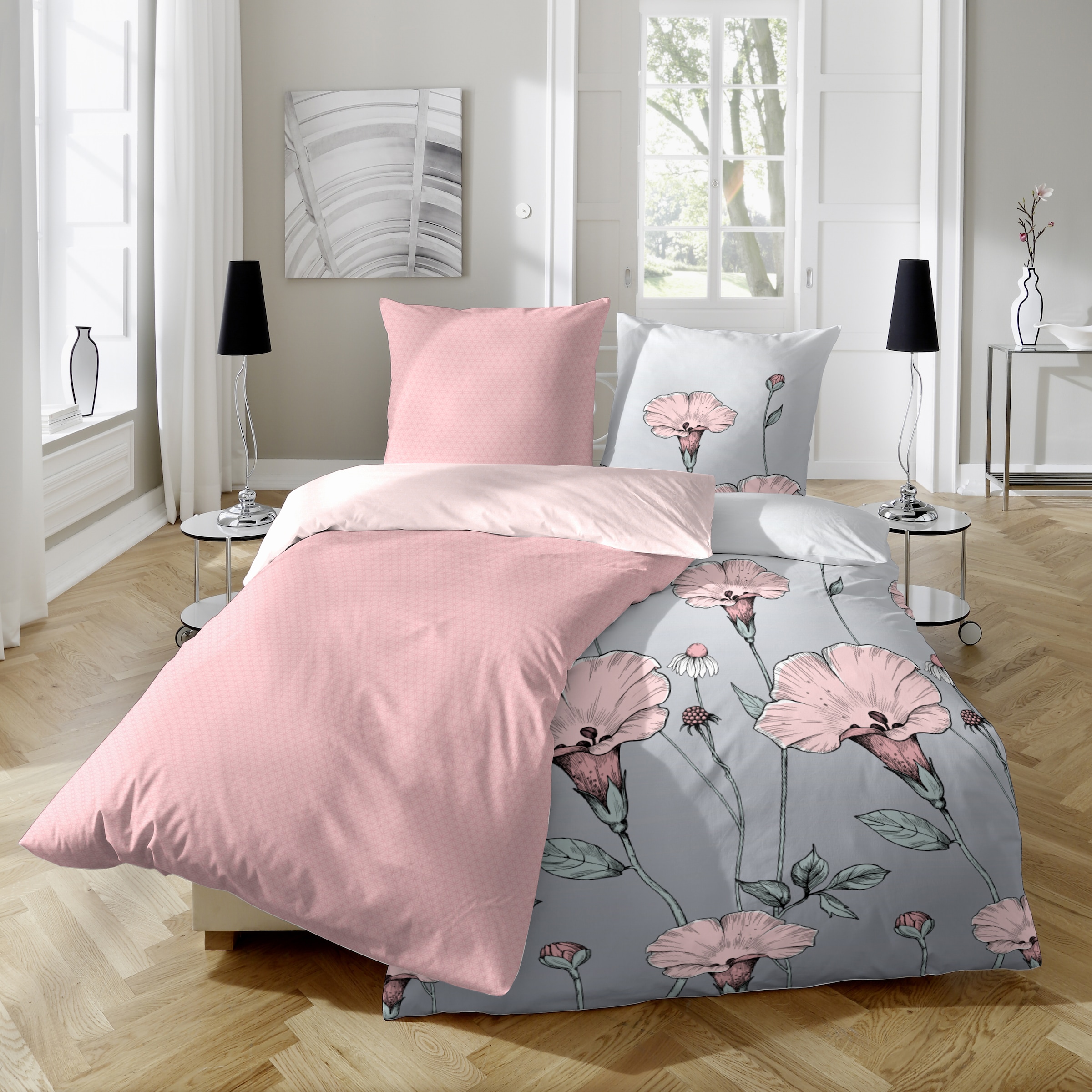 Primera Bettwäsche »Halbleinen-Bettwäsche« 3 tlg. tlg. Uni