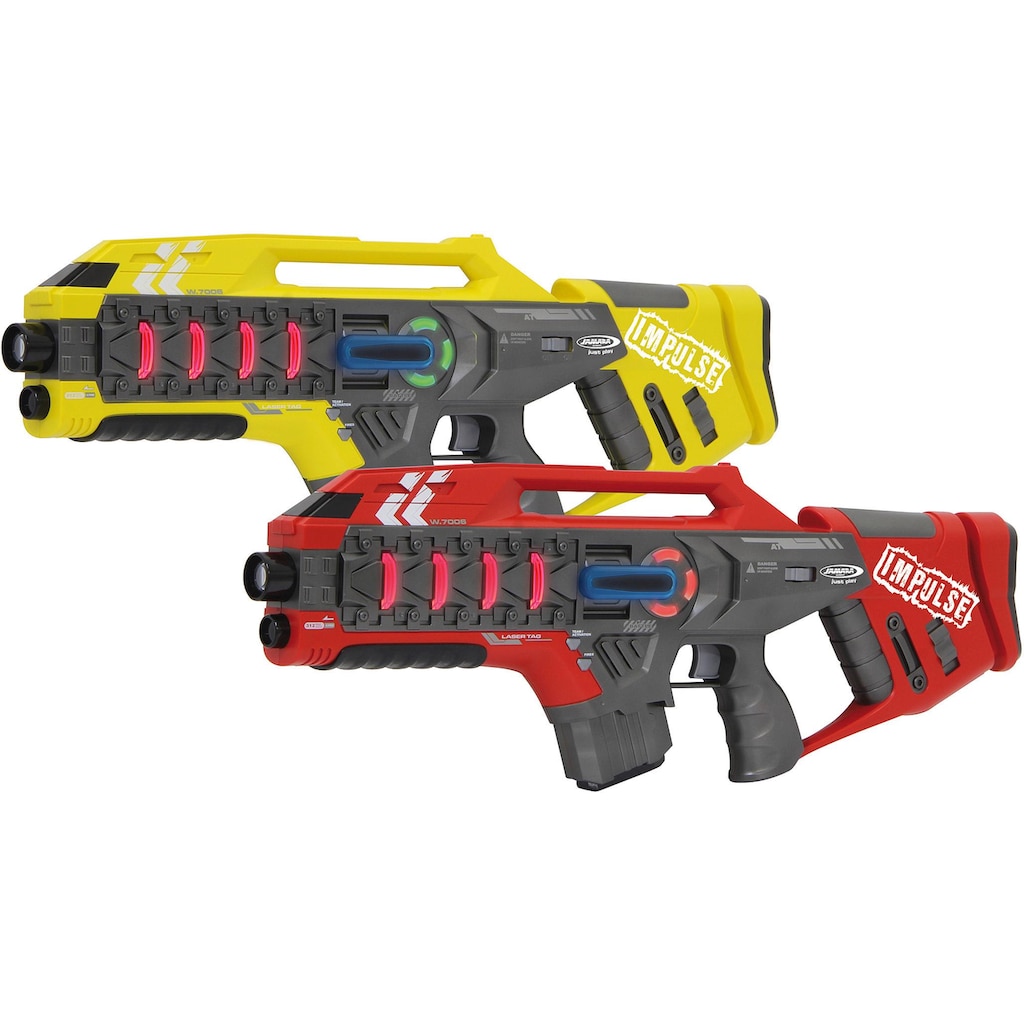 Jamara Laserpistole »Impulse Laser Gun Rifle gelb/rot«, (Set, 2 tlg.)