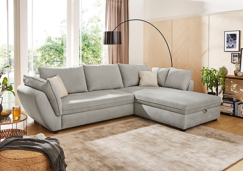 Home affaire Ecksofa »Soleo«, komfortabel mit auch bestellen Trapezecke BAUR | durch Bettfunktion Relaxfunktion, mit