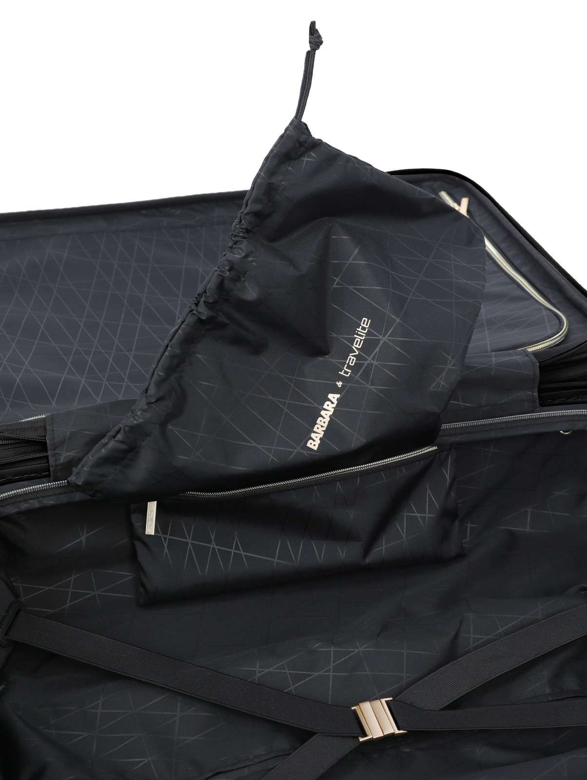 travelite Weichgepäck-Trolley »BARBARA & travelite | BARBARA STEPP, verschiedene Größen und Farben«, 4 Rollen, Weichgepäck-Koffer Schlüsselanhänger Volumenerweiterung bei S/M