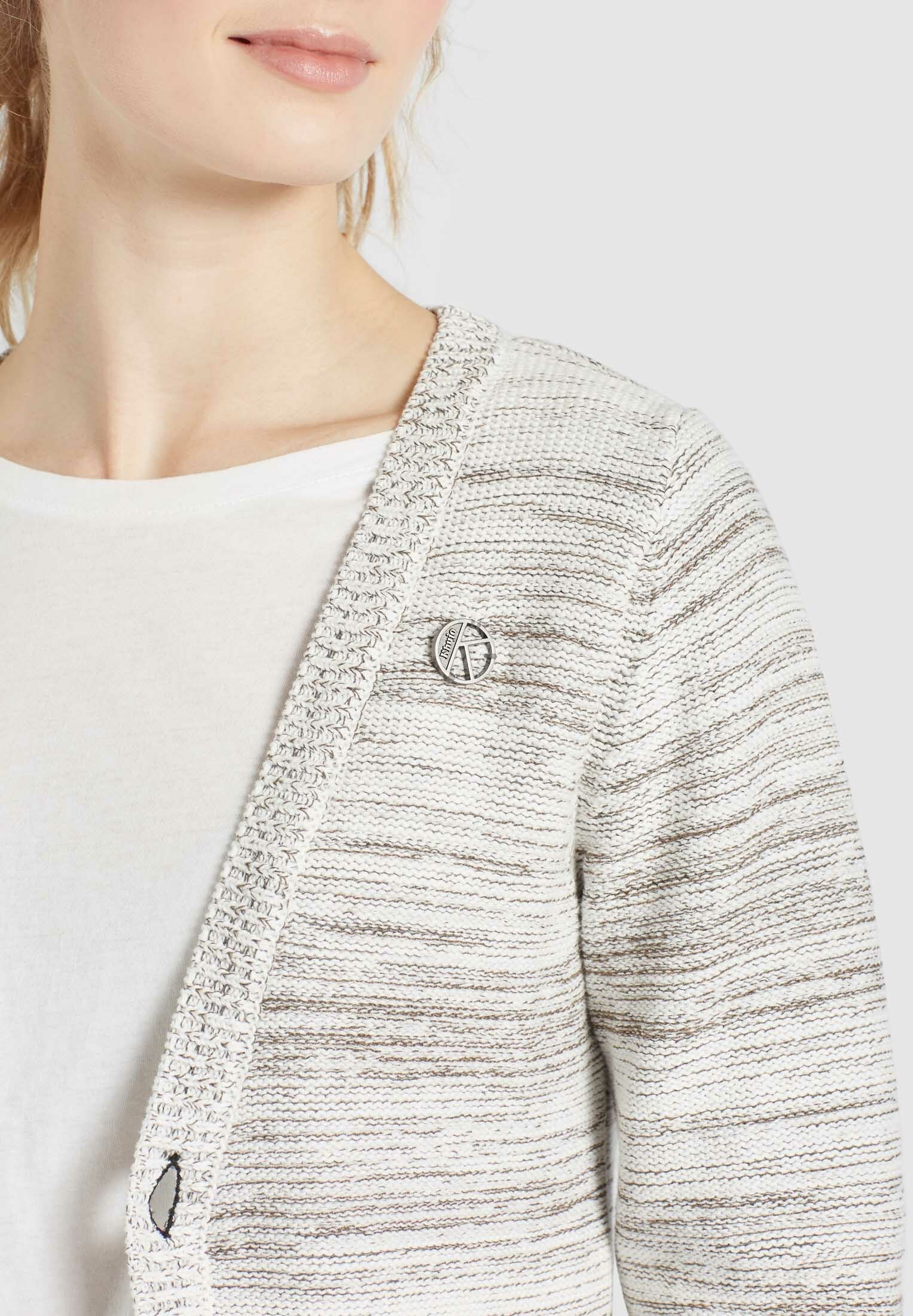 khujo Cardigan »ARIZONA«, aus meliertem Baumwollstrick