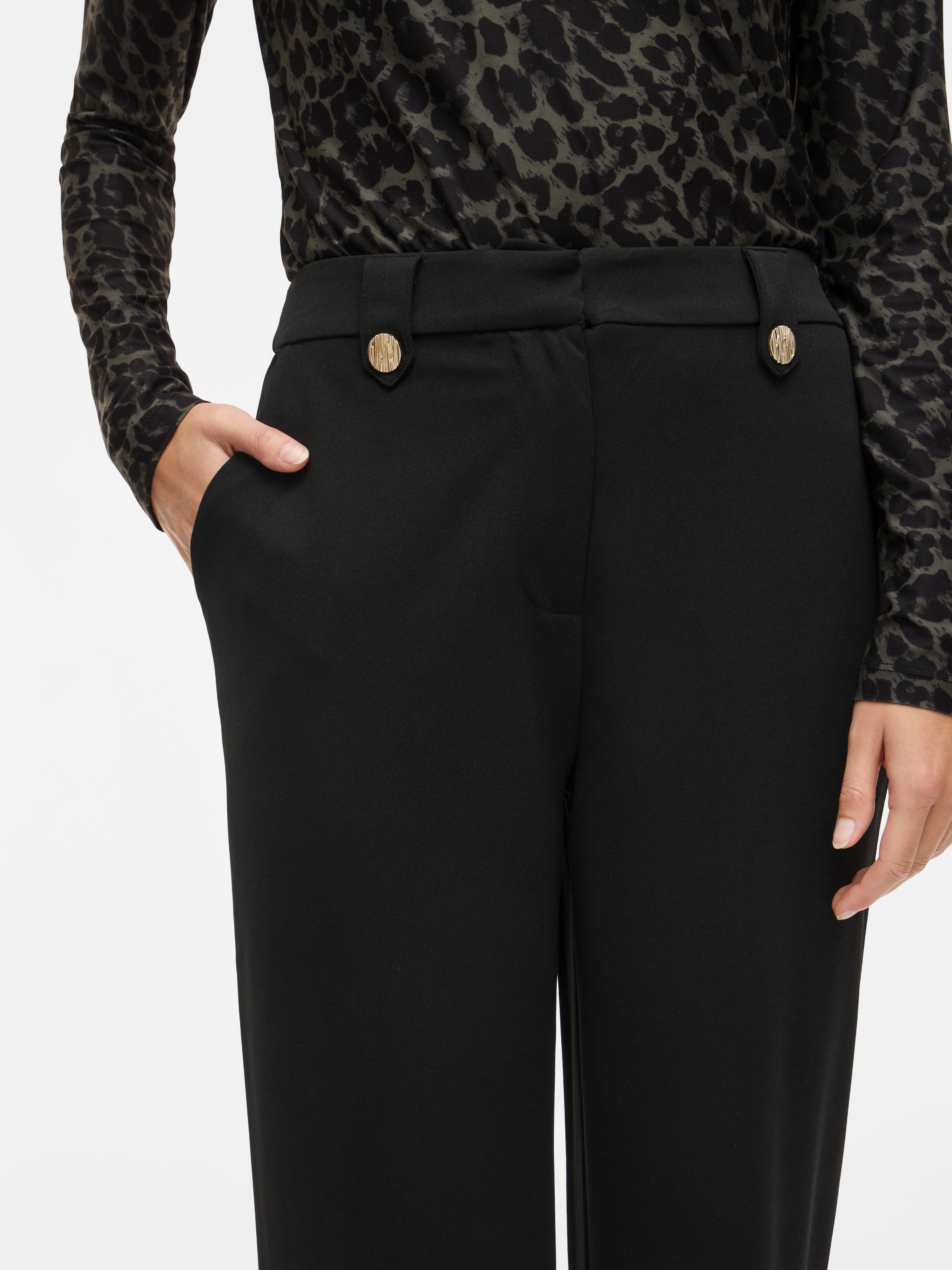 Vila Anzughose »VICLUA HW WIDE BUTTON PANTS- NOOS«