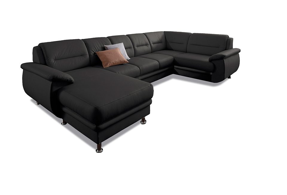 sit&more Wohnlandschaft "Mailand U-Form, B: 312 cm, XXL-Couch mit Komfortpolsterung" optional Schlaffunktion, Liegefl. 122x247 cm, diverse Lederqualitäten