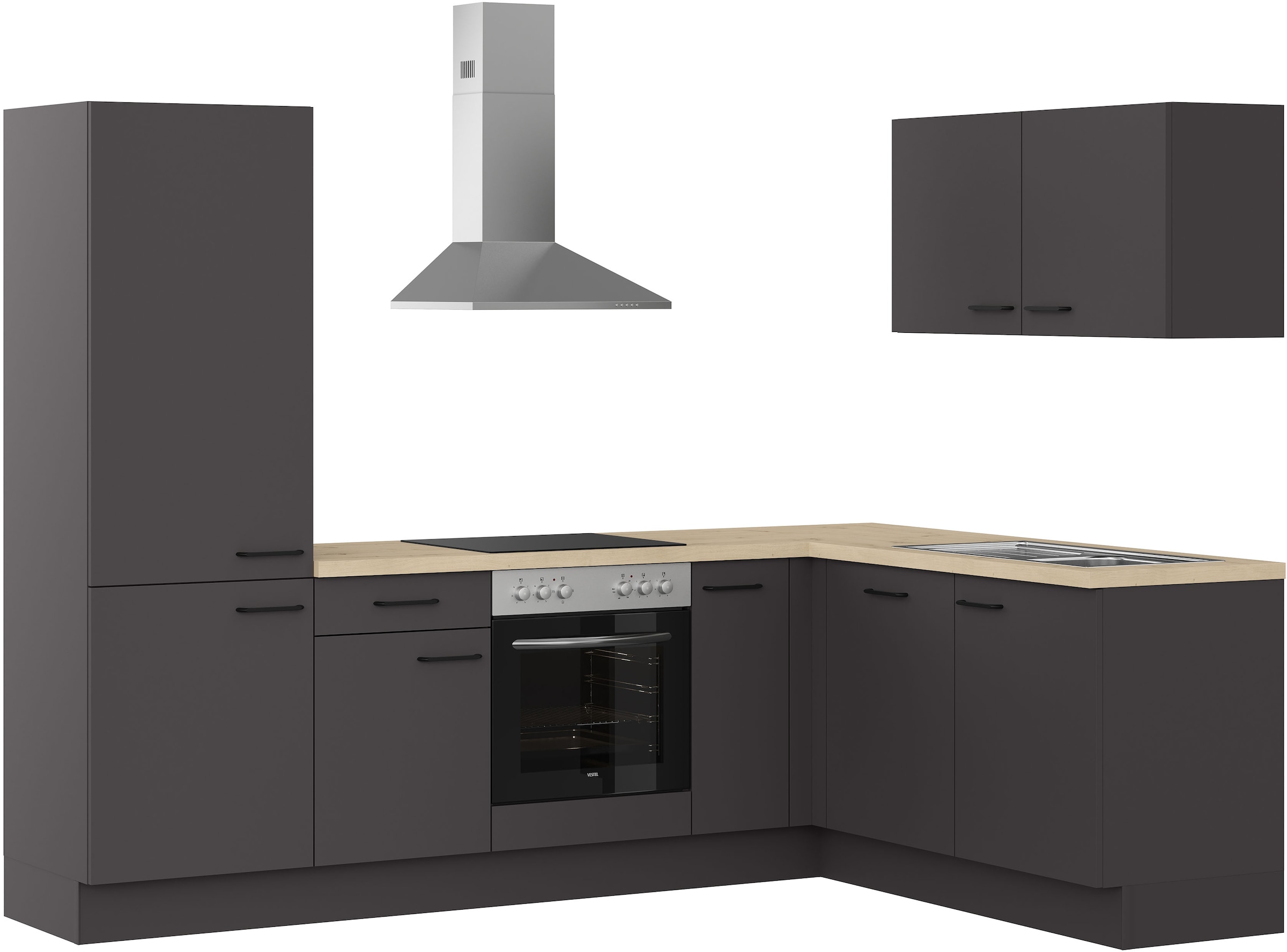 IMPULS KÜCHEN Winkelküche ""Tirana", Ausrichtung wählbar, Schubkästen mit S günstig online kaufen