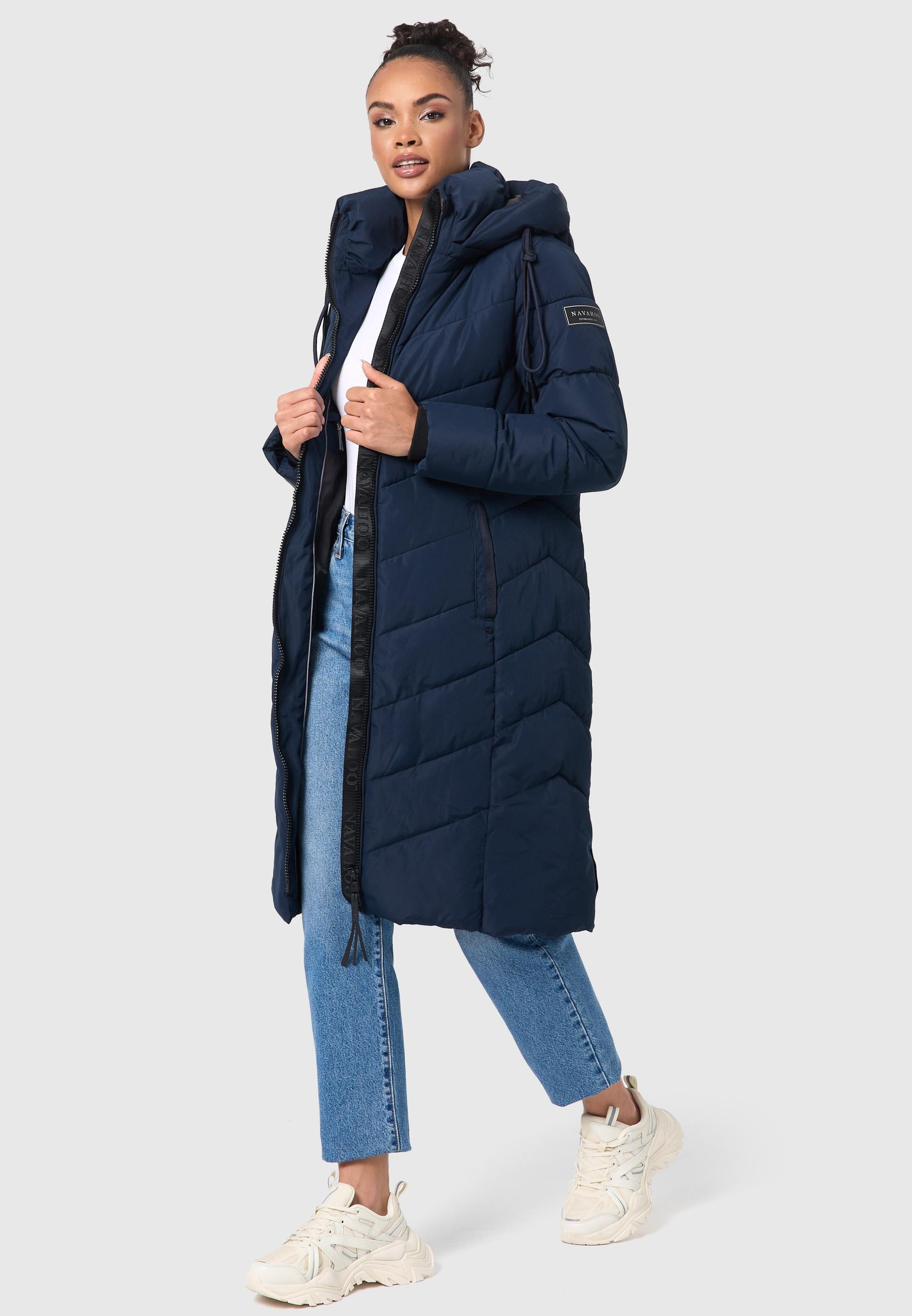 Navahoo Steppmantel »Sahnekatzii XIV«, Schicker Wintermantel mit kuschlig warm wattiertem Kragen