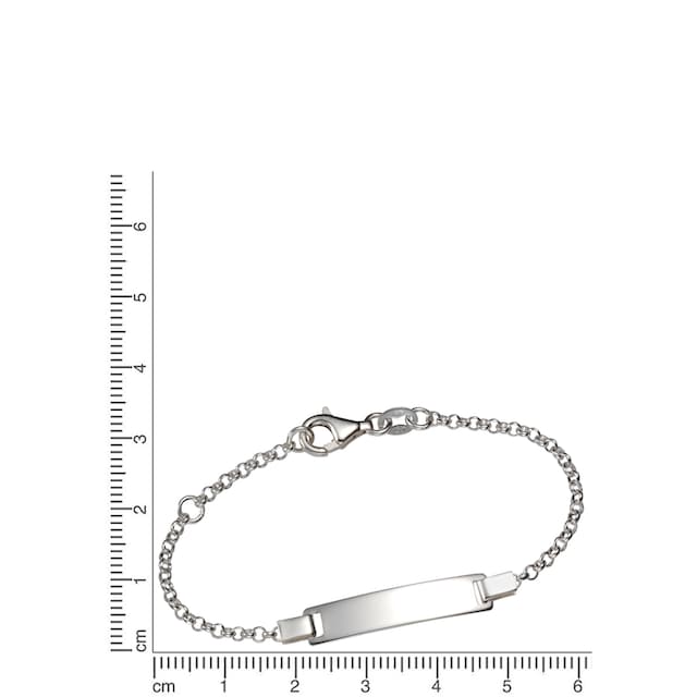 Firetti Armband »Schmuck Geschenk Silber 925 Armkette ID-Platte Erbskette«,  zu Hoodie, Shirt, Jeans, Sneaker! Anlass Geburtstag Weihnachten | BAUR
